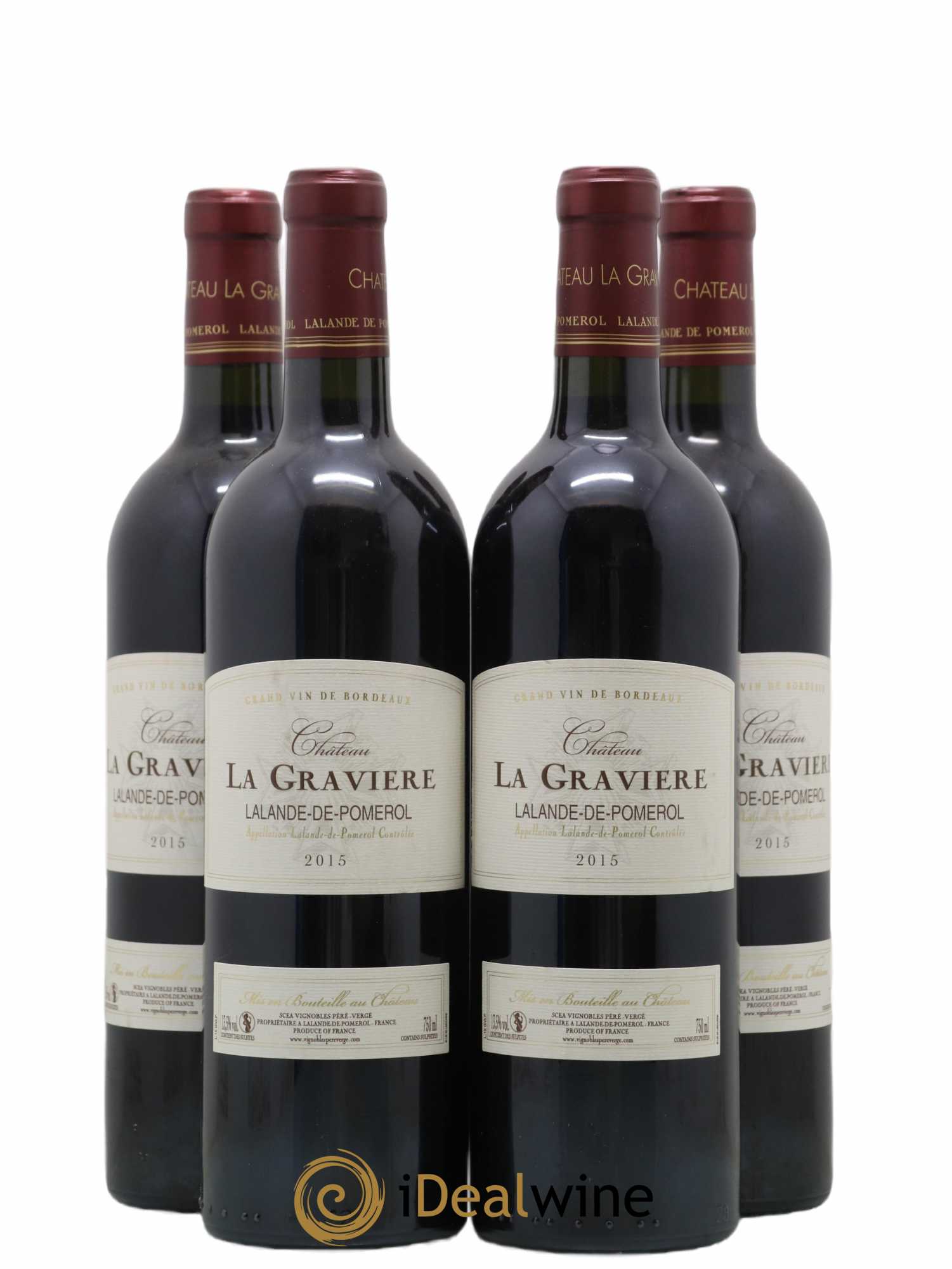 Lalande-de-Pomerol La Graviere 2015 - Lot de 4 bouteilles - 0