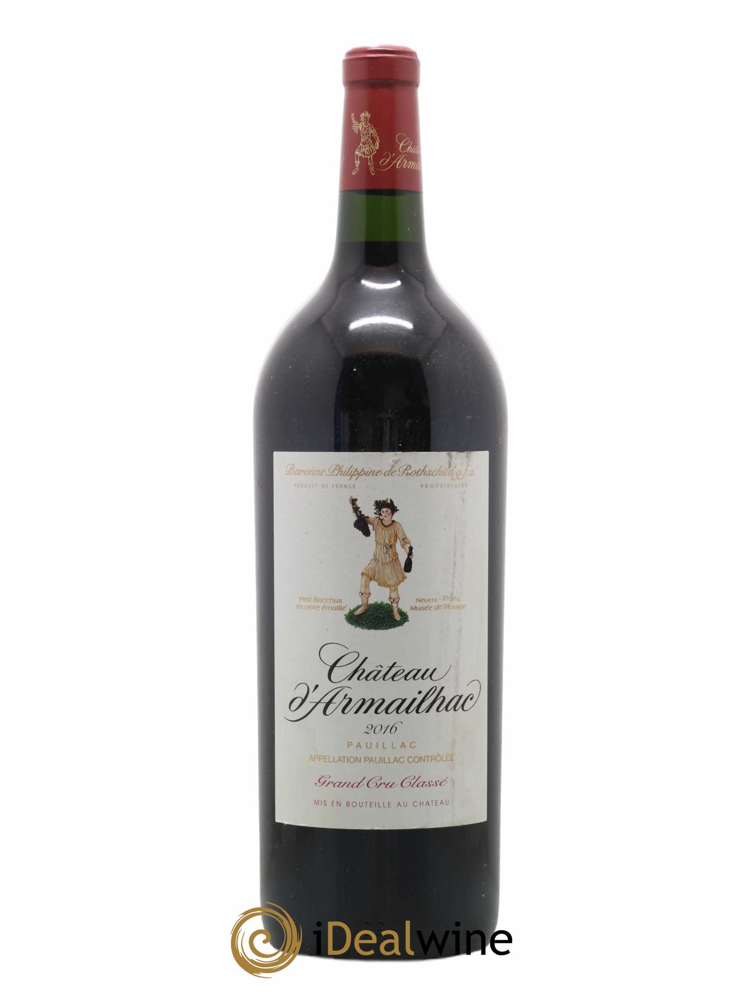 Château d' Armailhac - Mouton Baron(ne) Philippe 5ème Grand Cru Classé 2016 - Lot de 1 magnum - 0