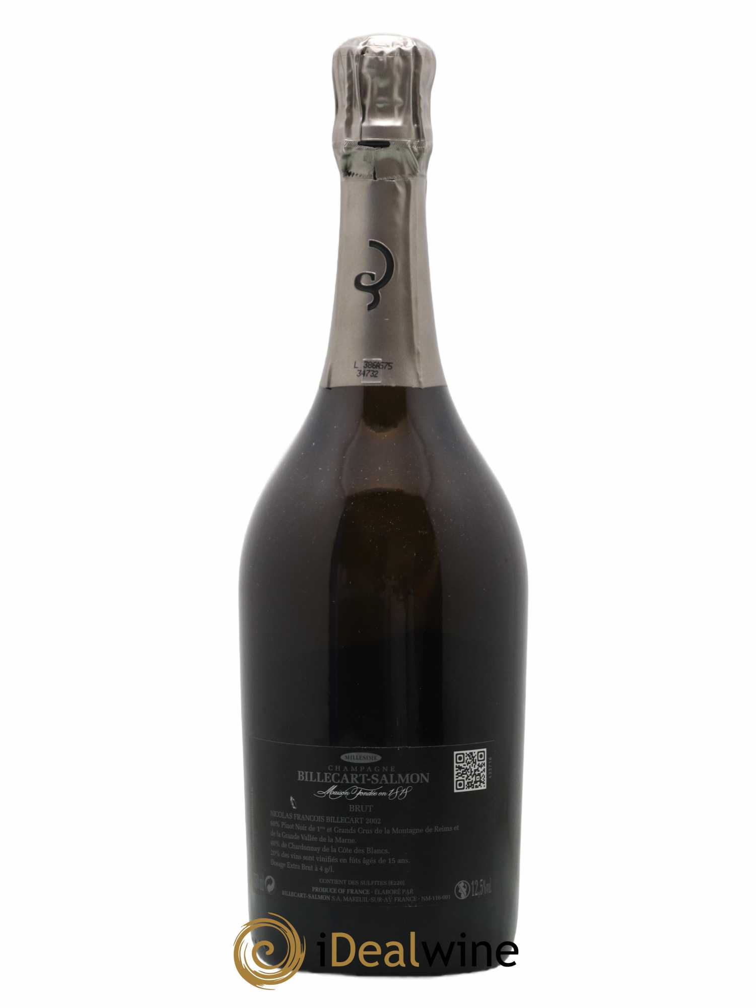Brut Nicolas François Billecart Billecart-Salmon 2002 - Lot de 1 bouteille - 1