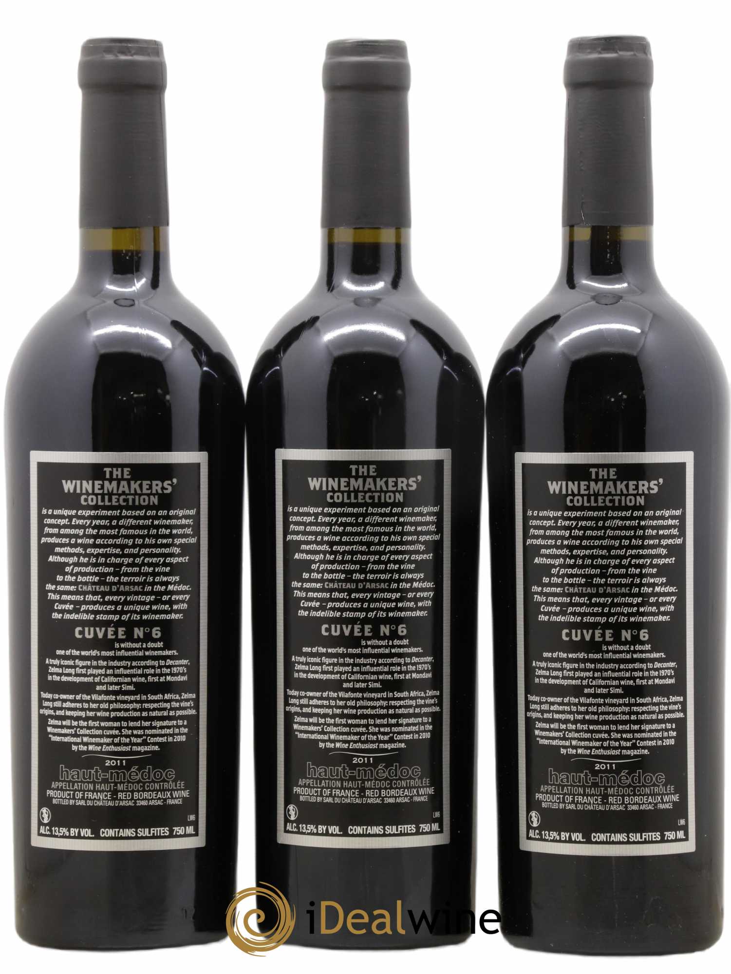 Haut Médoc The Winemakers Collection Cuvée n°6 (no reserve) 2011 - Lot of 3 bottles - 1