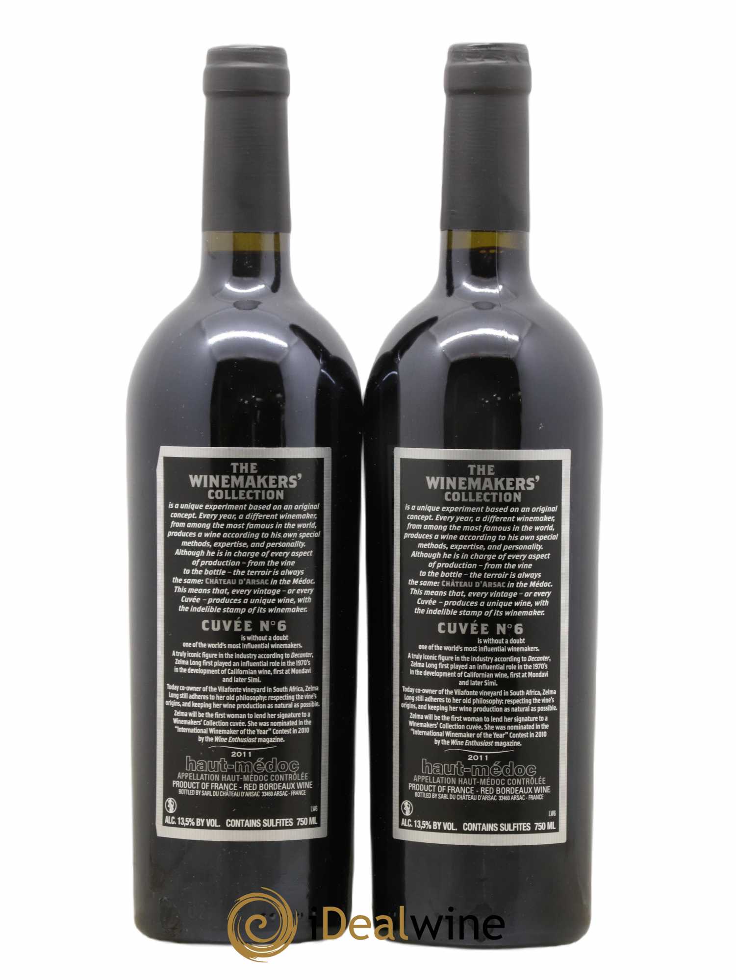 Haut Médoc The Winemakers Collection Cuvée n°6 (no reserve) 2011 - Lot of 2 bottles - 1