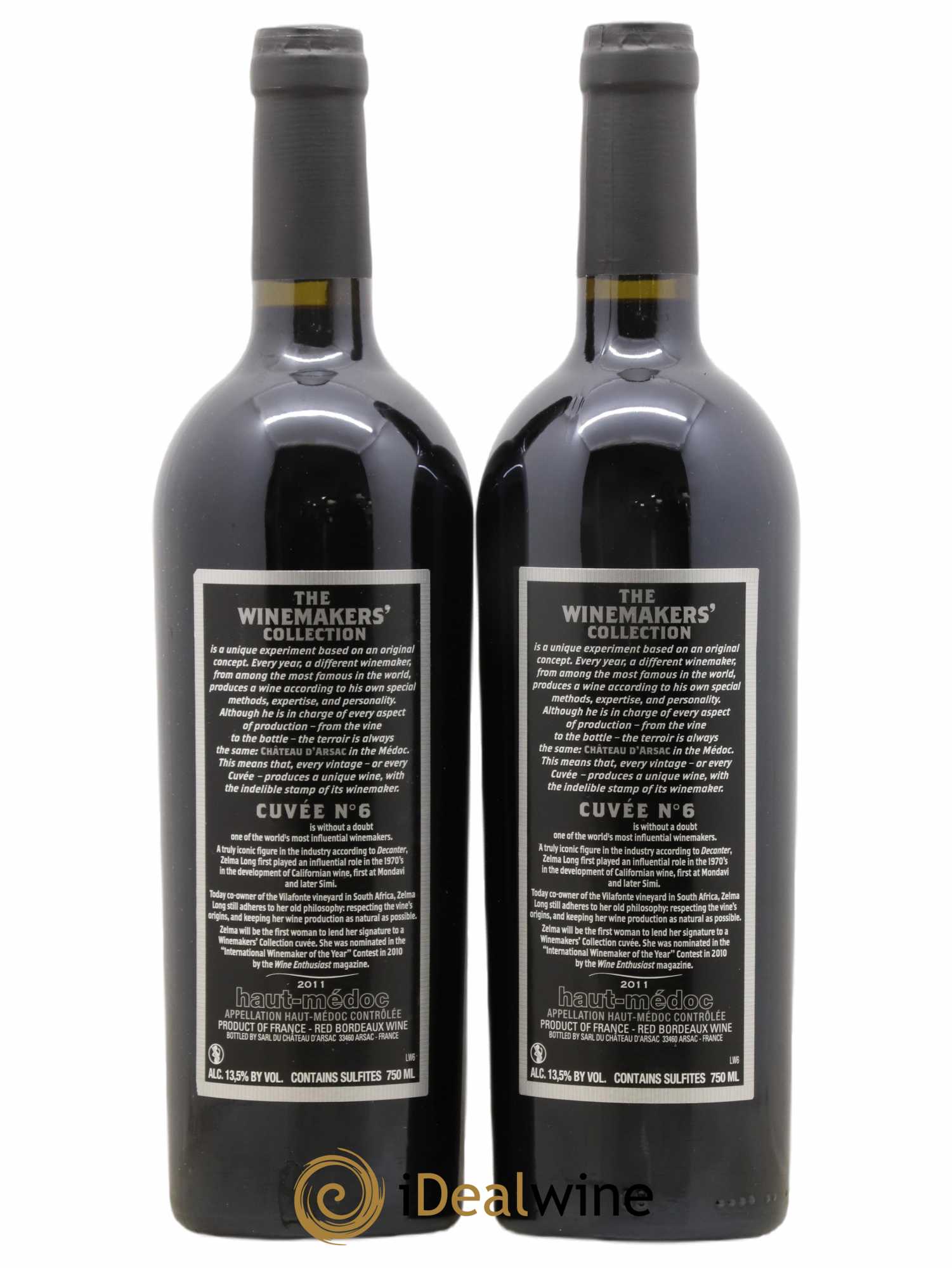 Haut Médoc The Winemakers Collection Cuvée n°6 (no reserve) 2011 - Lot of 2 bottles - 1
