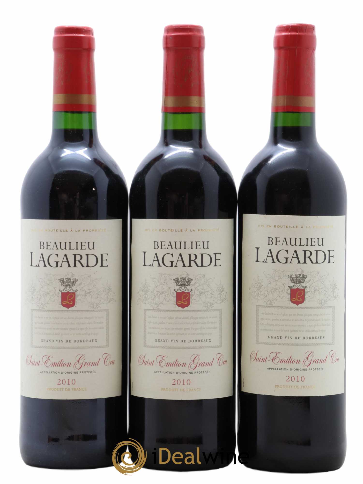 Saint-Émilion Grand Cru Beaulieau Lagarde 2010 - Posten von 3 Flaschen - 0
