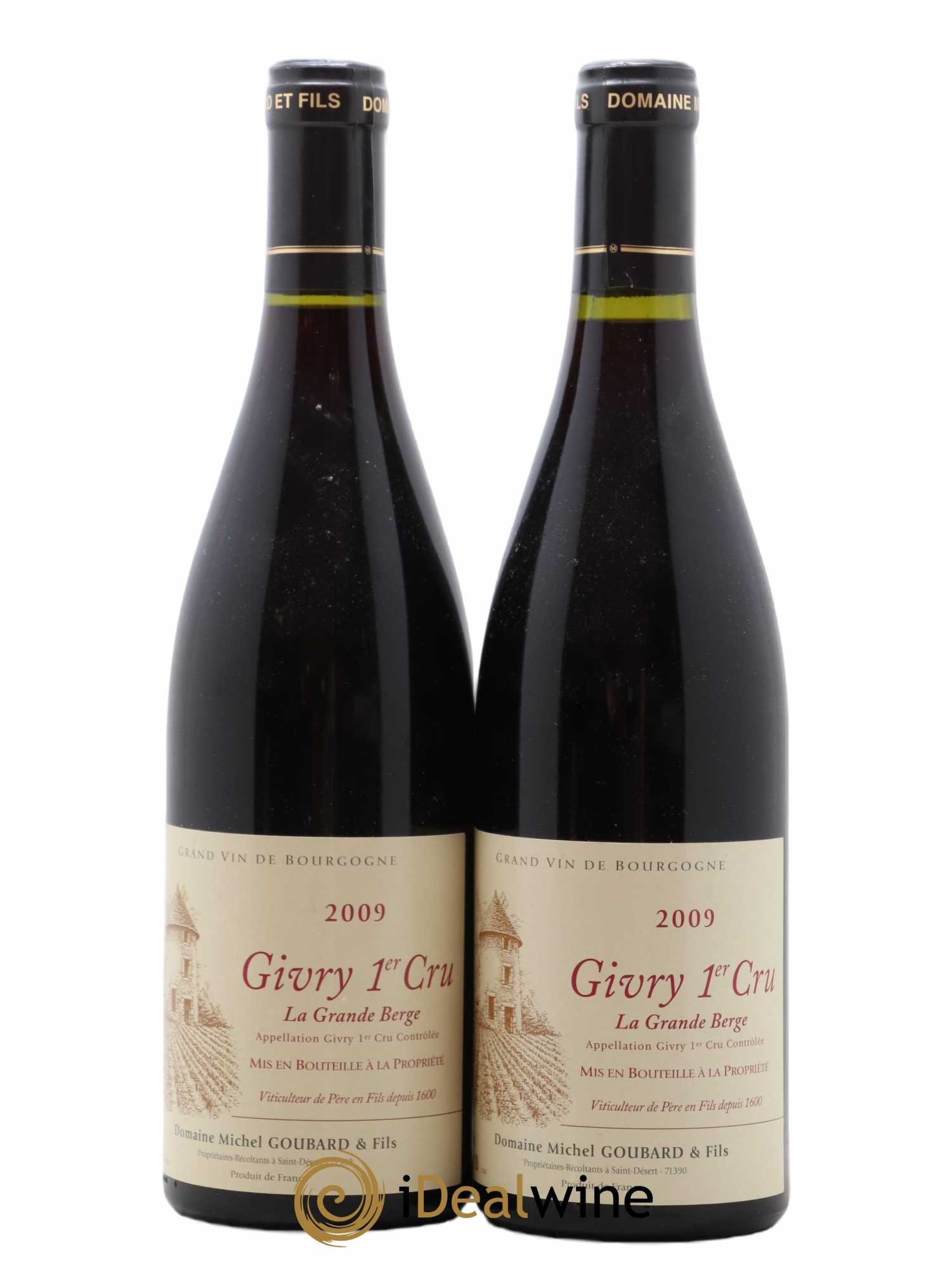 Givry 1er Cru La Grande Berge Domaine Michel Goubard 2009 - Posten von 2 Flaschen - 0