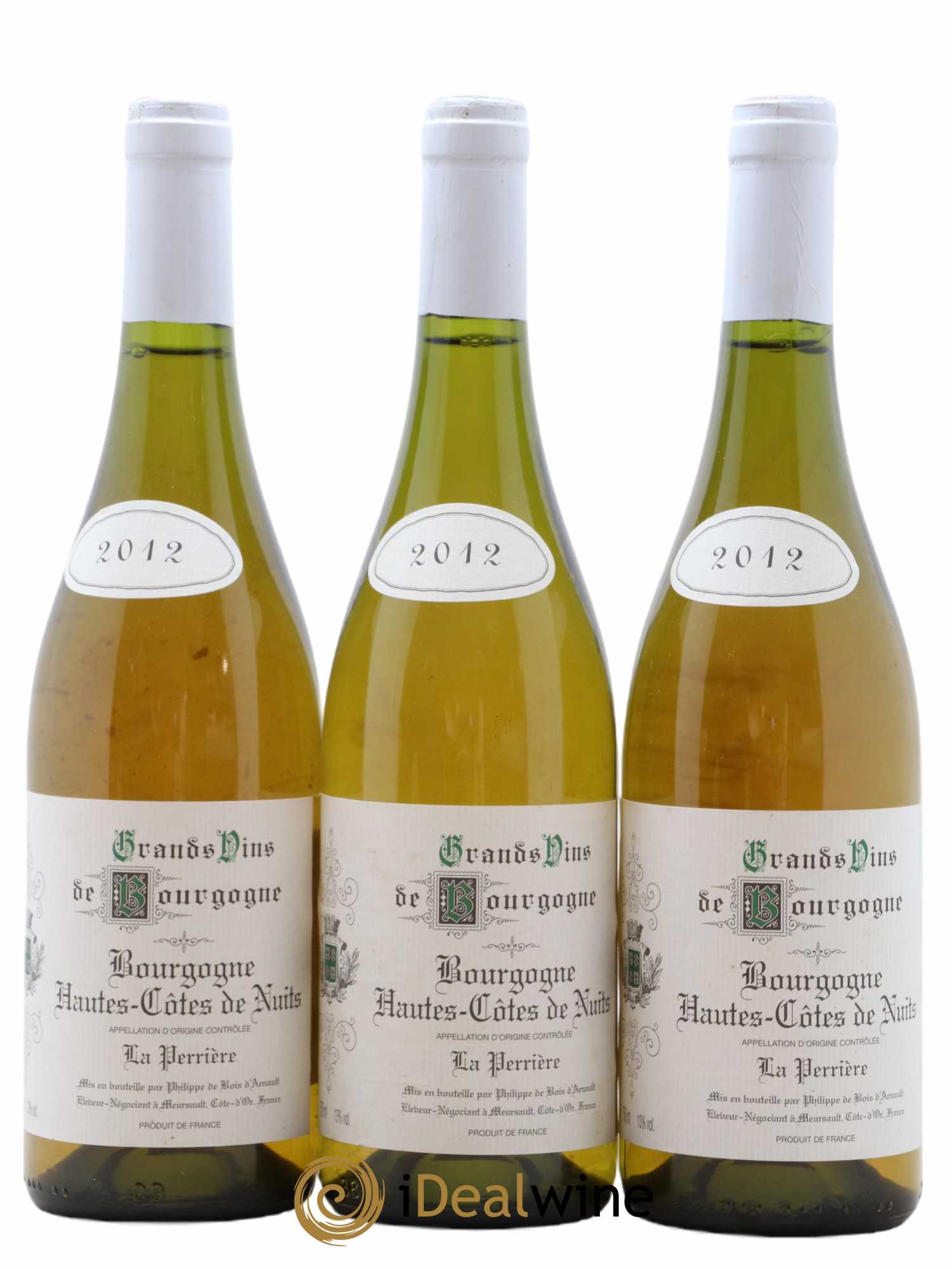Hautes-Côtes de Nuits La Perrière Domaine De Bois D'Arnault 2012 - Posten von 3 Flaschen - 0