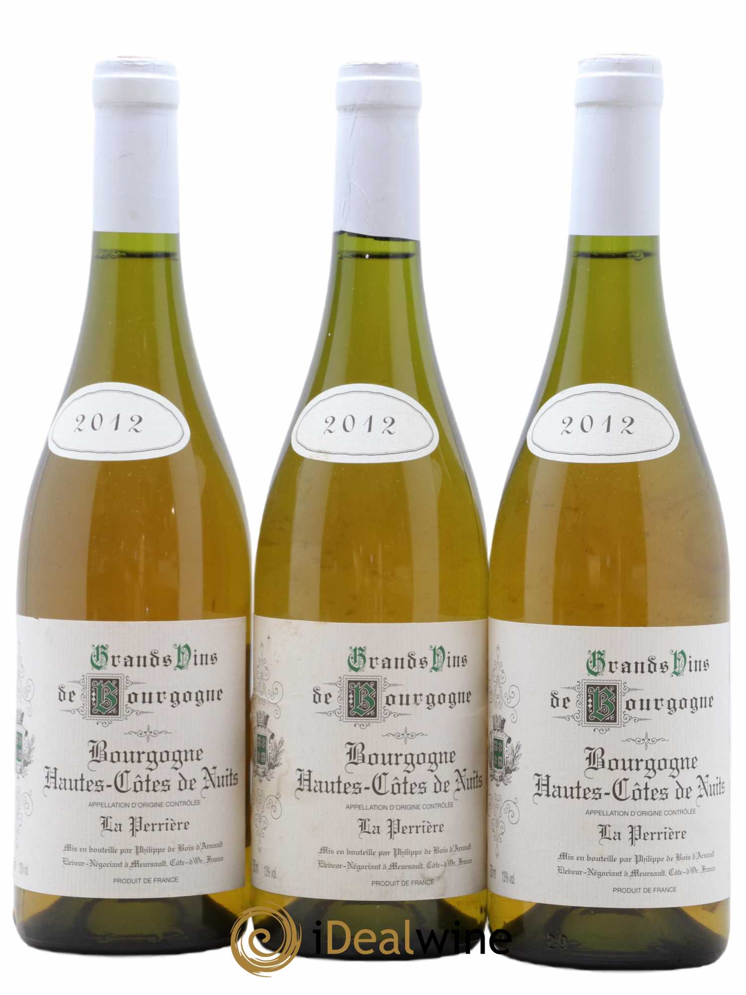 Hautes-Côtes de Nuits (senza prezzo di riserva) 2012 - Lotto di 3 bottiglie - 0