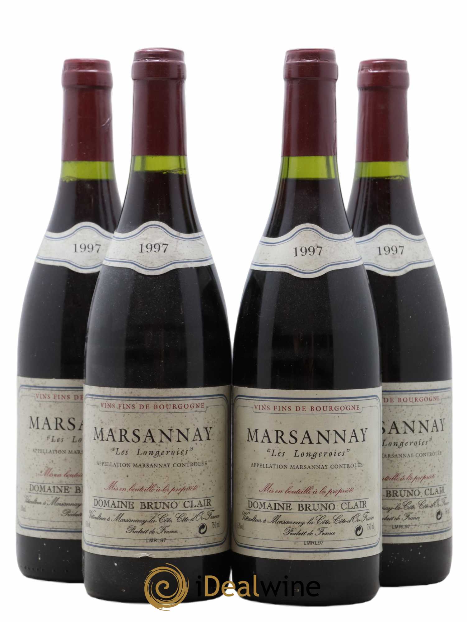 Marsannay Les Longeroies Bruno Clair (Domaine) 1997 - Lot de 4 bouteilles - 0