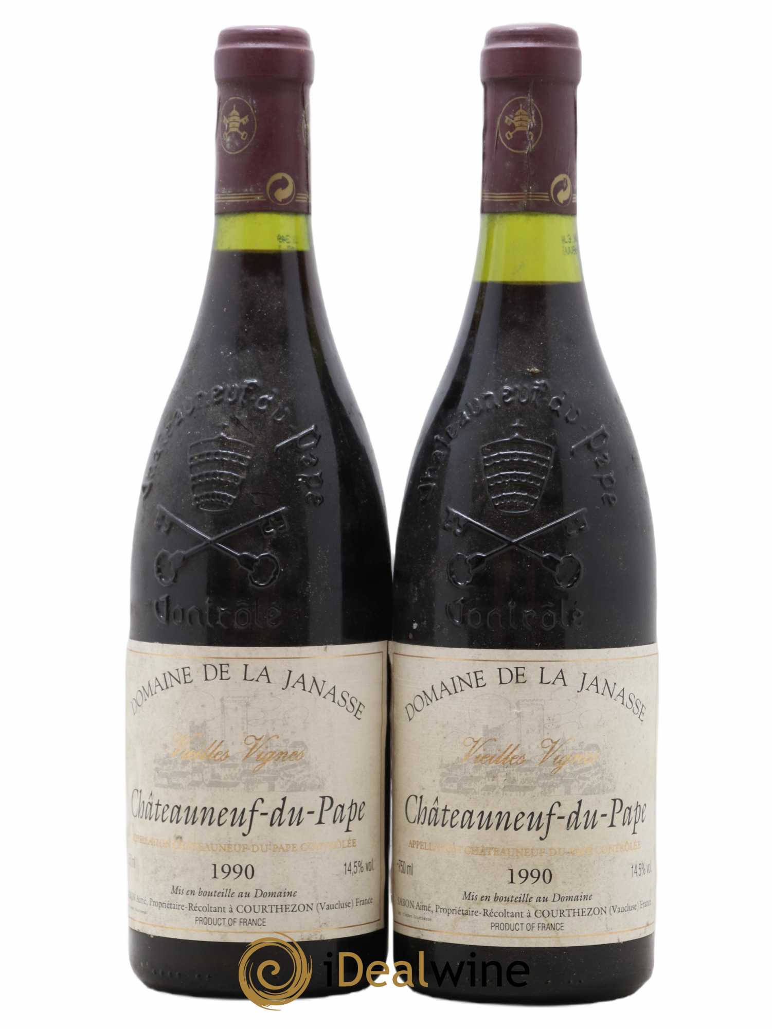 Châteauneuf-du-Pape Cuvée Vieilles Vignes La Janasse (Domaine de) 1990 - Lot de 2 bouteilles - 0