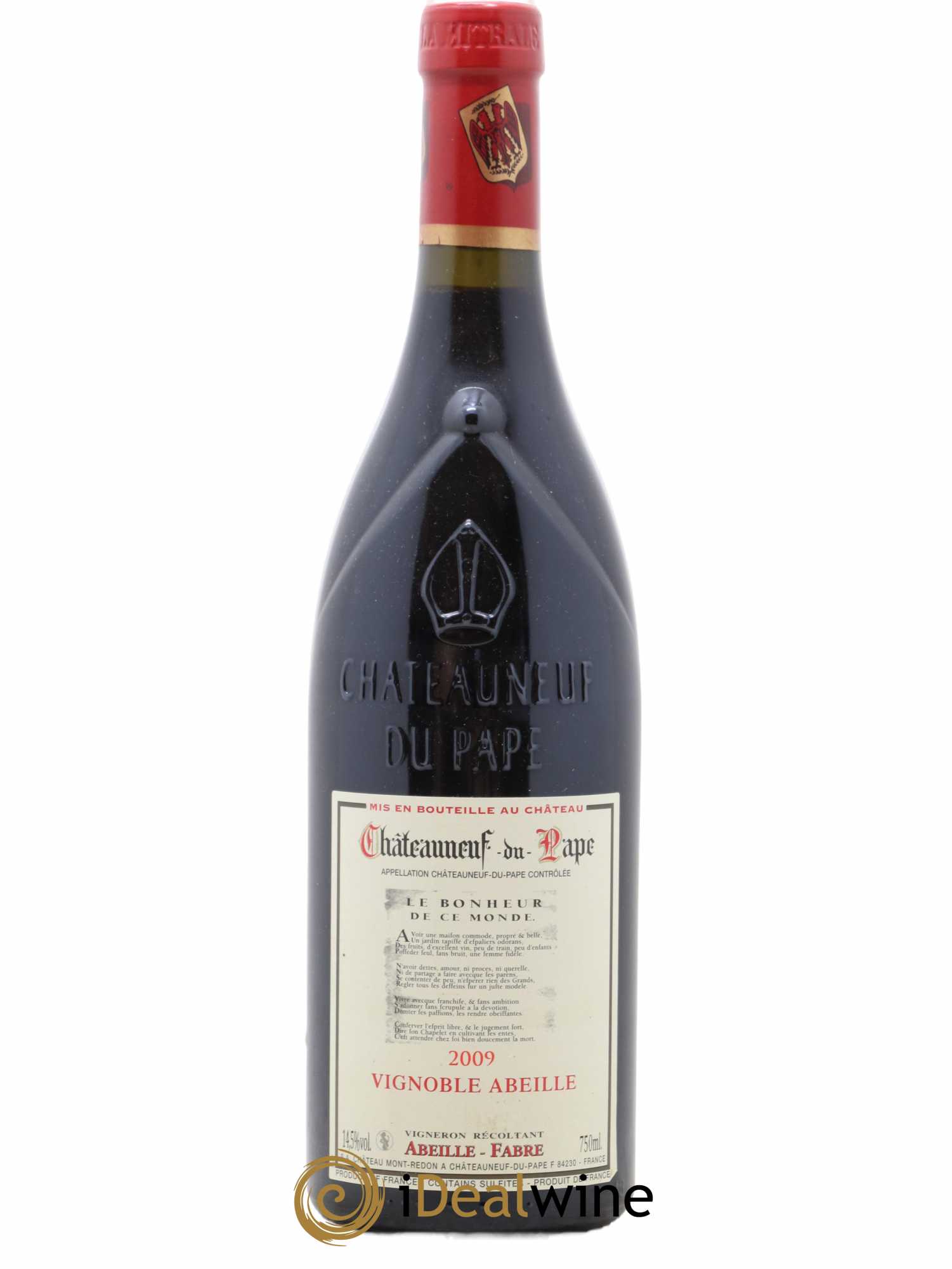 Châteauneuf-du-Pape Le Bonheur de ce Monde Vignoble Abeille 2009 - Posten von 1 Flasche - 0