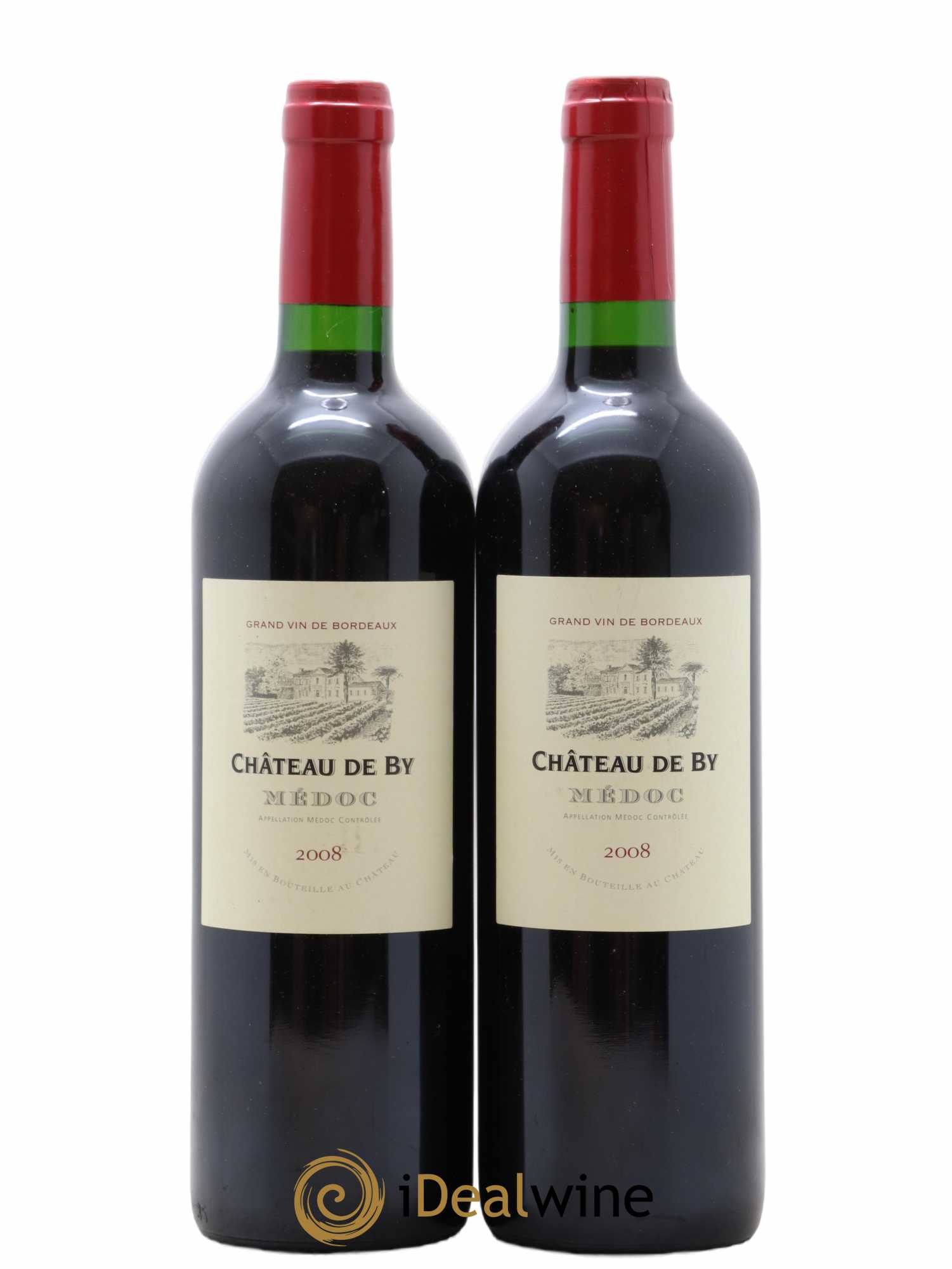 Bordeaux Médoc Chateau De By 2008 - Lot of 2 bottles - 0