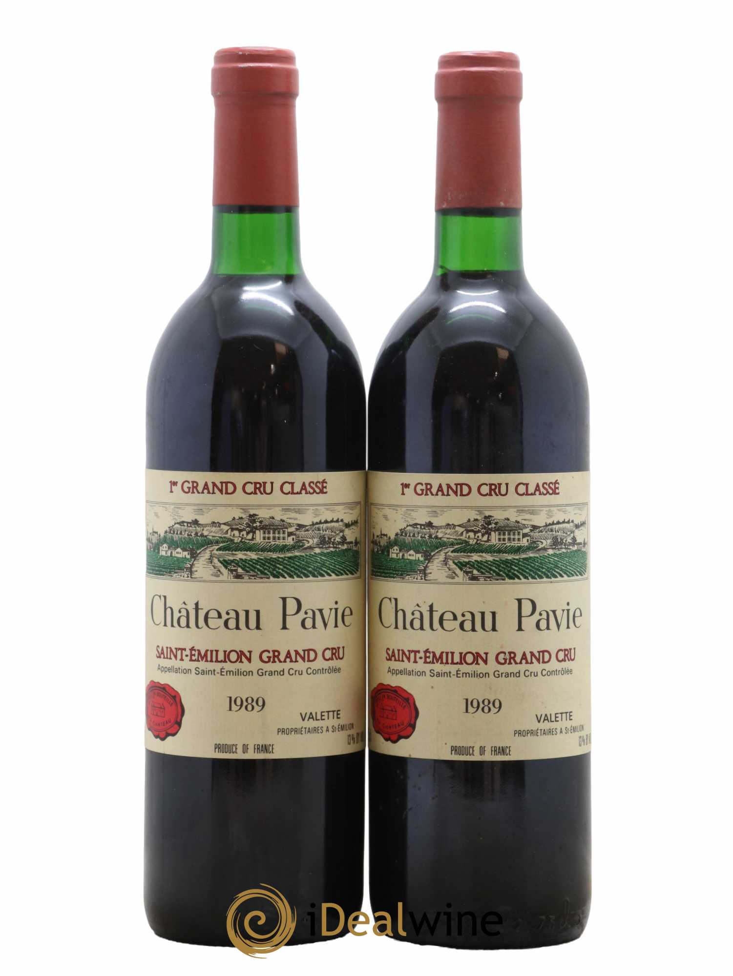 Château Pavie 1er Grand Cru Classé A 1989 - Lot de 2 bouteilles - 0