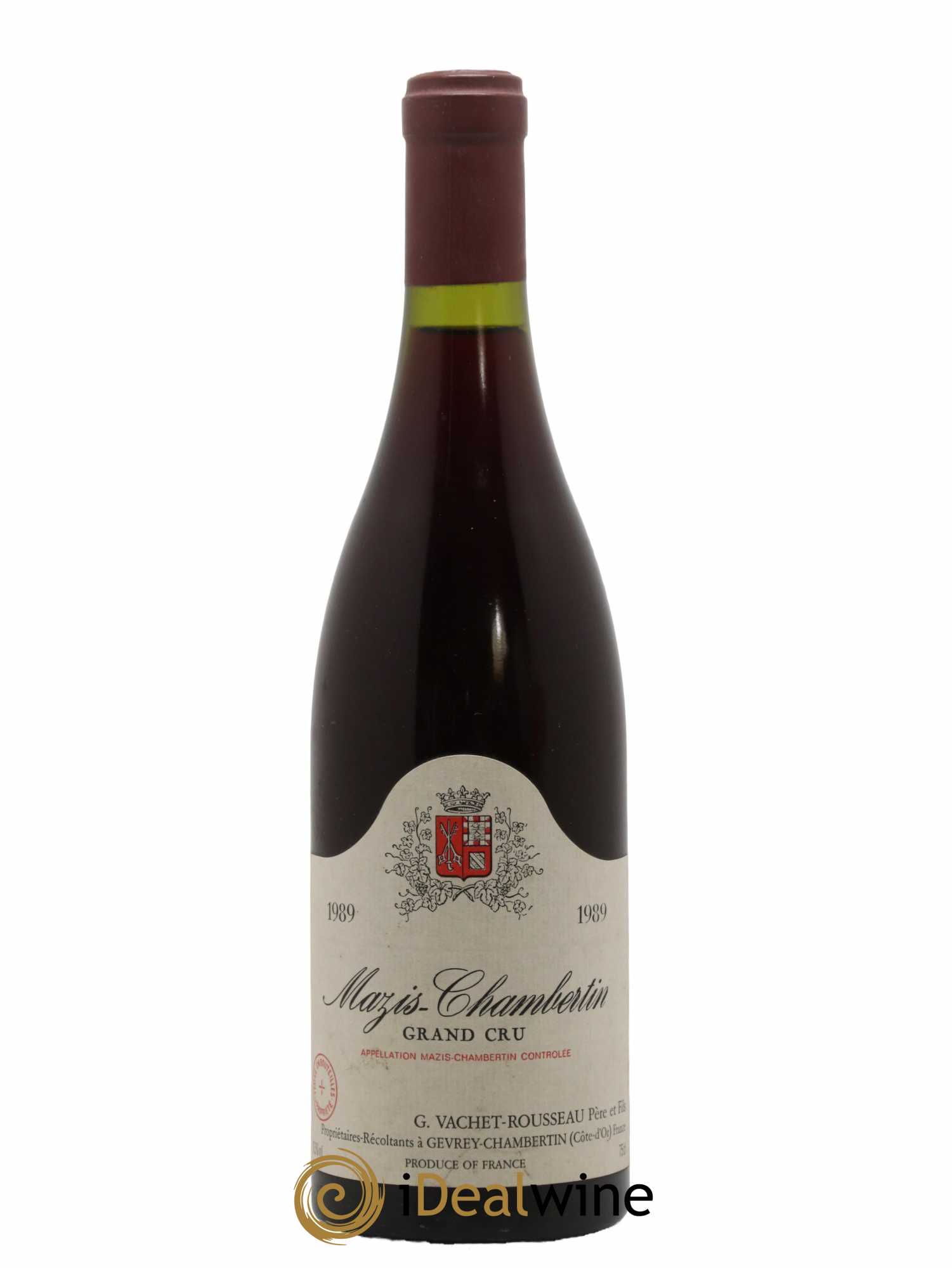Mazis-Chambertin Grand Cru Domaine Vachet Rousseau 1989 - Lot de 1 bouteille - 0