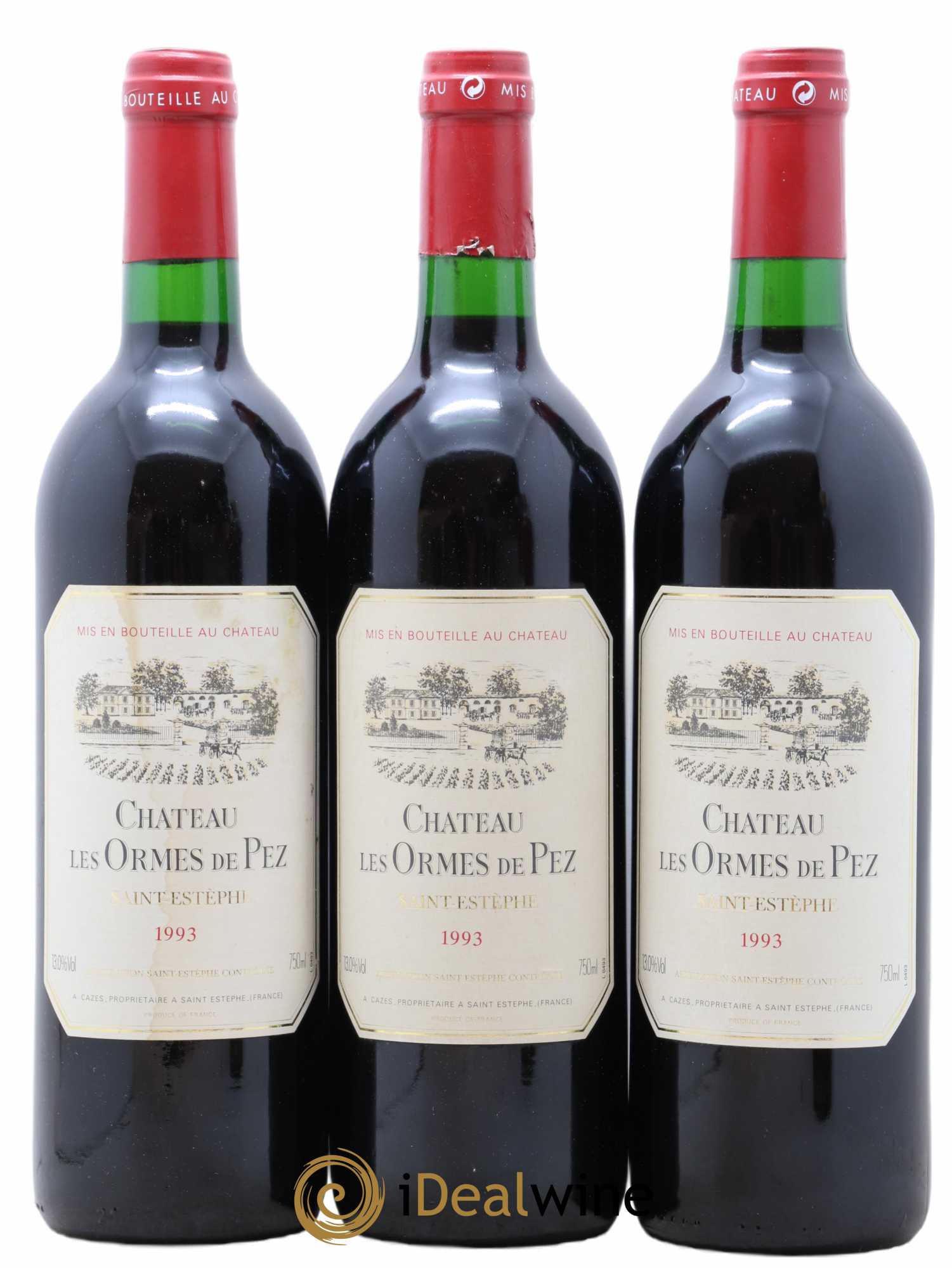 Château les Ormes de Pez 1993 - Lot de 3 bouteilles - 0
