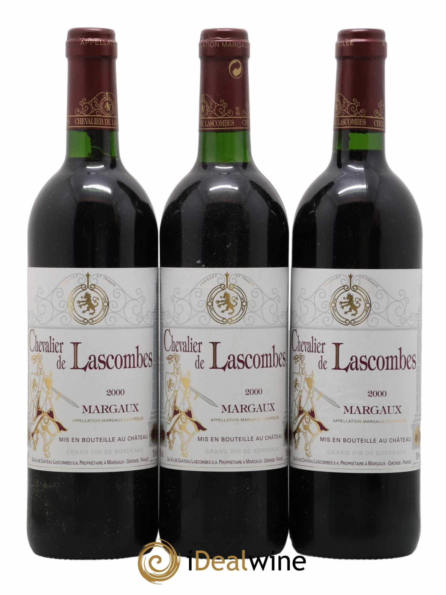 Chevalier de Lascombes Second Vin 2000 - Lot de 3 bouteilles - 0