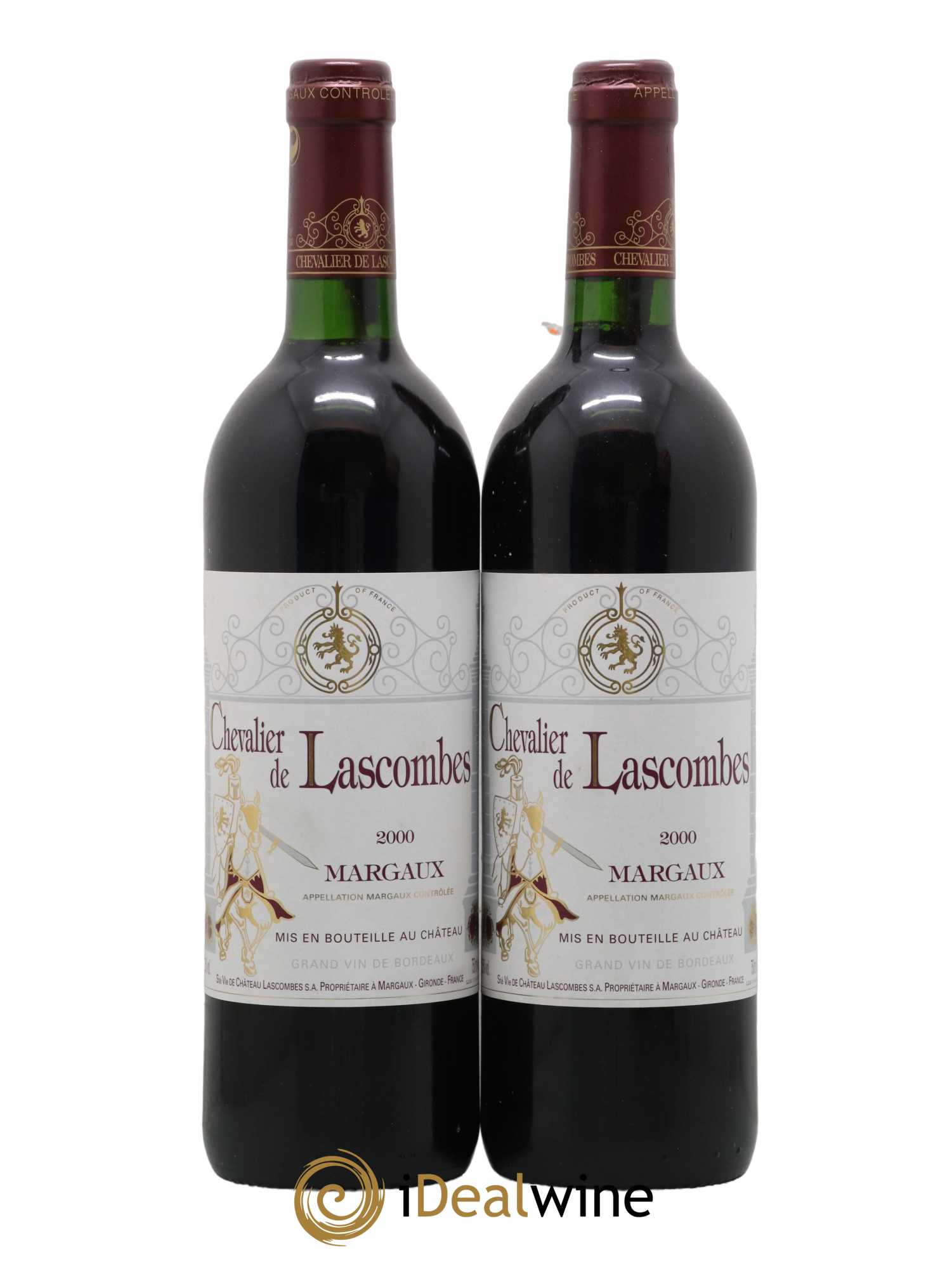 Chevalier de Lascombes Second Vin 2000 - Lot de 2 bouteilles - 0