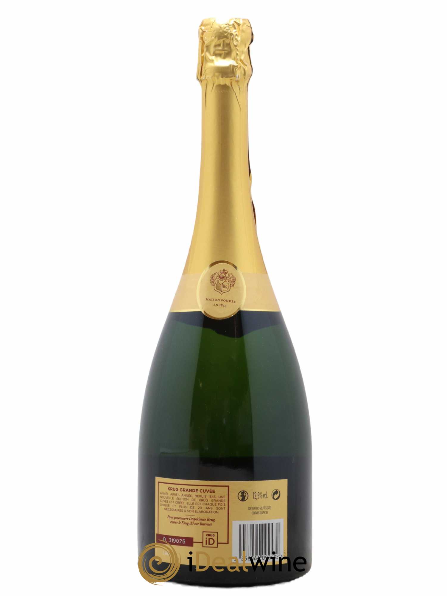 Grande Cuvée - 168ème édition Krug - Lot de 1 bouteille - 1