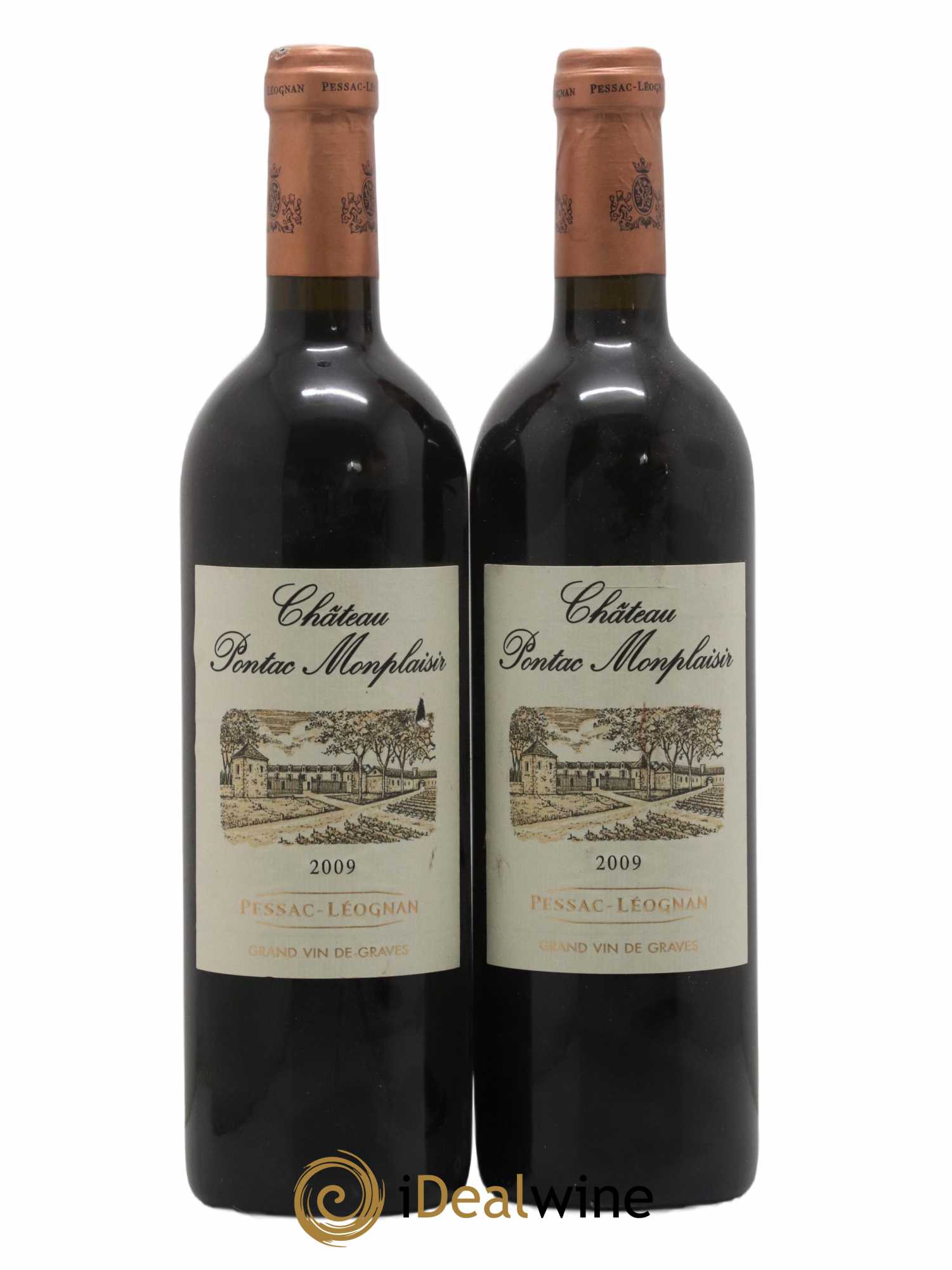 Pessac-Léognan Pontac Montplaisir 2009 - Posten von 2 Flaschen - 0