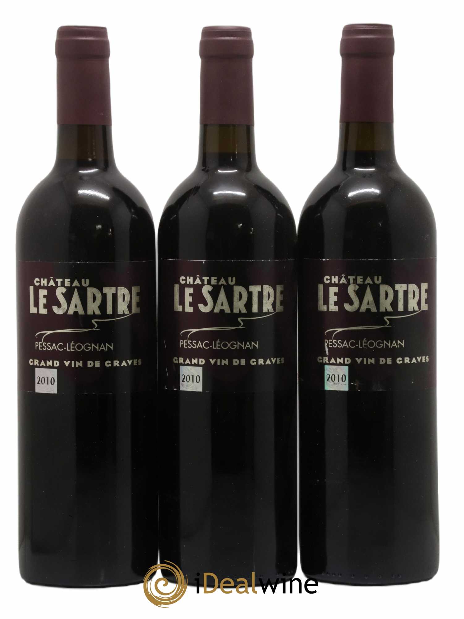 Pessac-Léognan Le Sartre 2010 - Posten von 3 Flaschen - 0