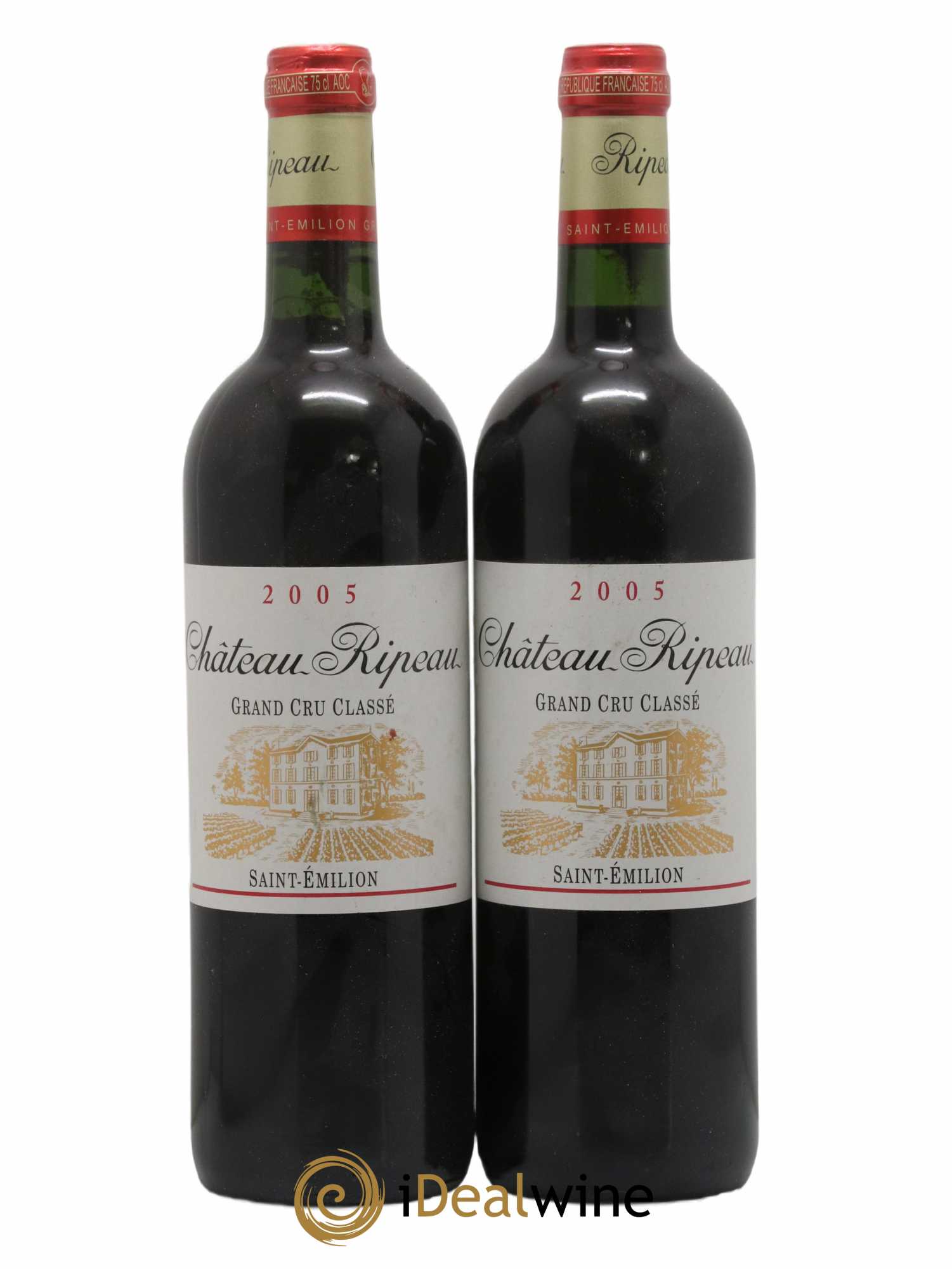 Château Ripeau Grand Cru Classé 2005 - Lot de 2 bouteilles - 0