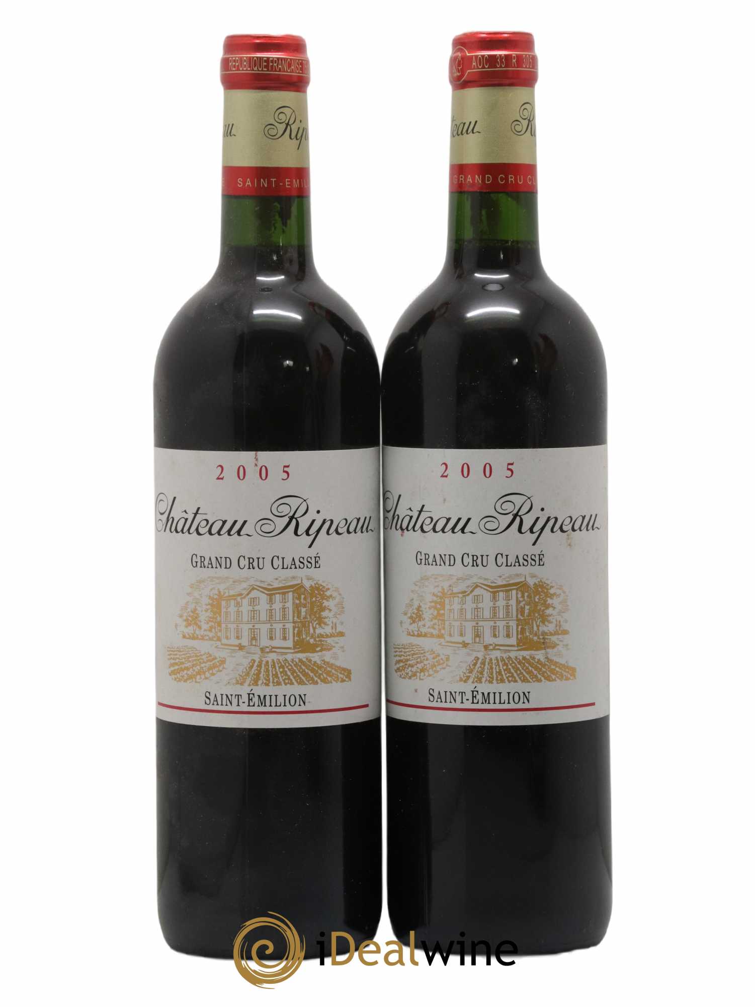 Château Ripeau Grand Cru Classé 2005 - Lot de 2 bouteilles - 0