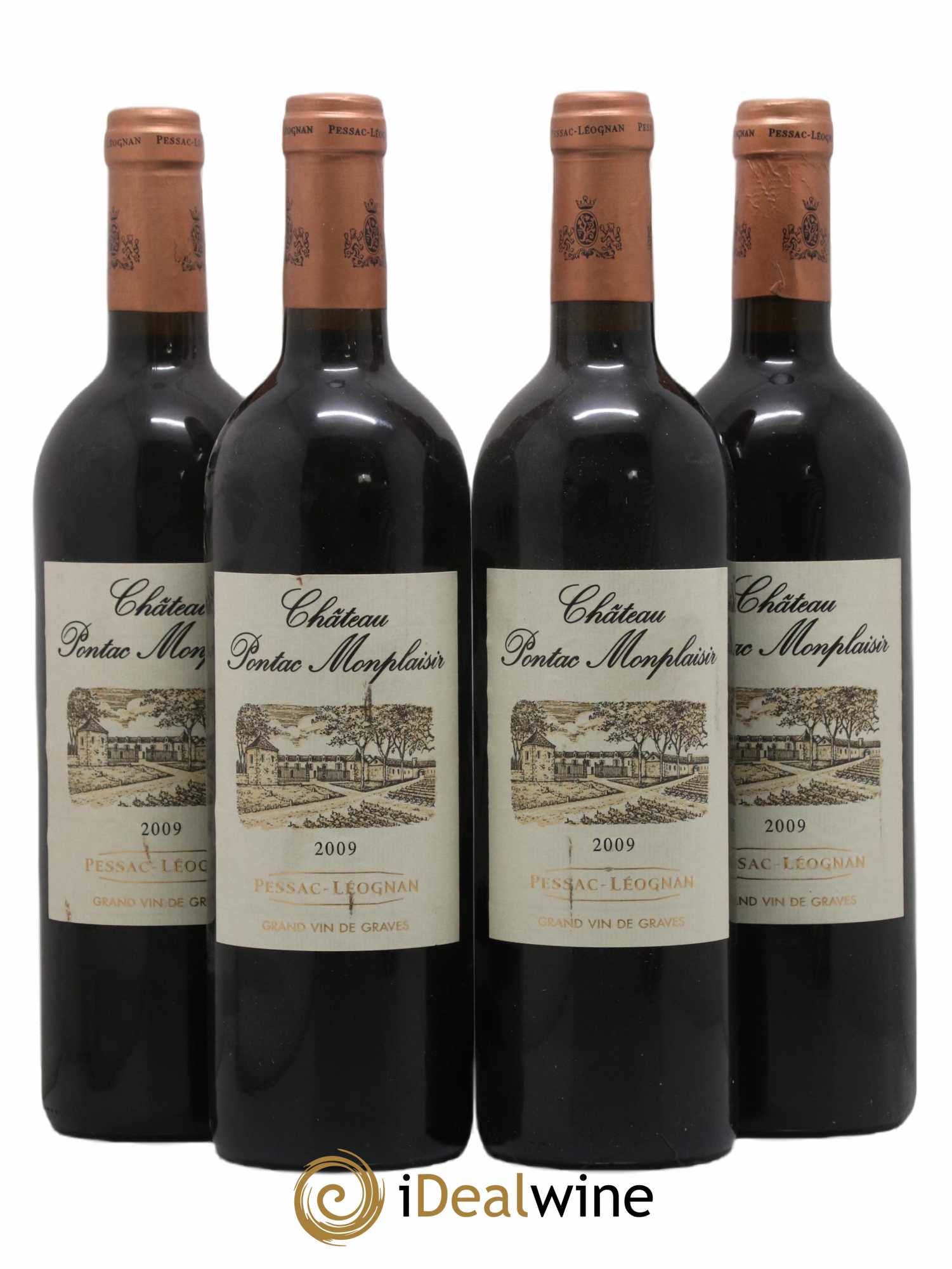 Pessac-Léognan Pontac Montplaisir 2009 - Posten von 4 Flaschen - 0