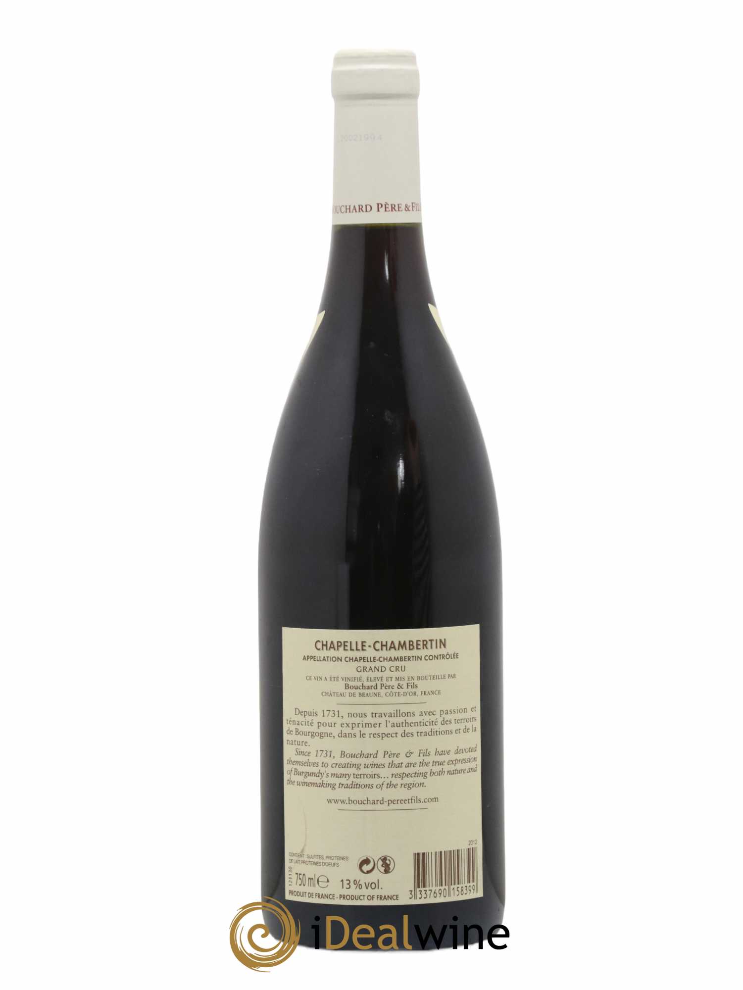 Chapelle-Chambertin Grand Cru Bouchard Père & Fils (senza prezzo di riserva) 2012 - Lotto di 1 bottiglia - 1