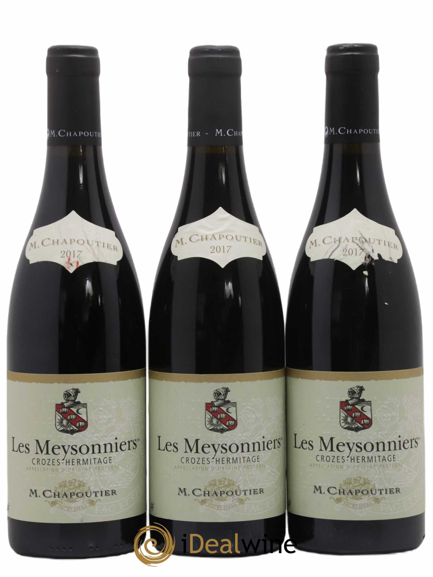 Crozes-Hermitage Les Meysonniers Chapoutier 2017 - Lot de 3 bouteilles - 0