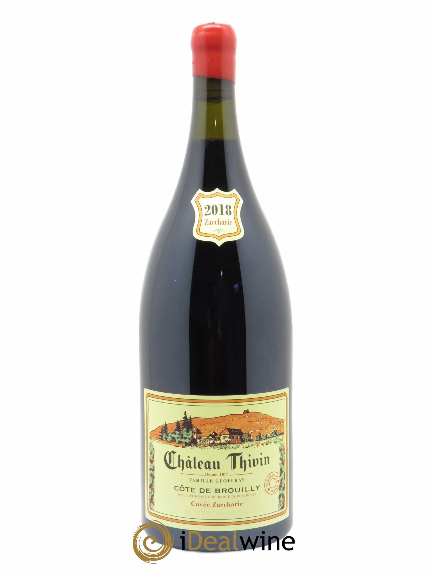 Côte de Brouilly Cuvée Zaccharie Château Thivin 2018 - Lot de 1 magnum - 0