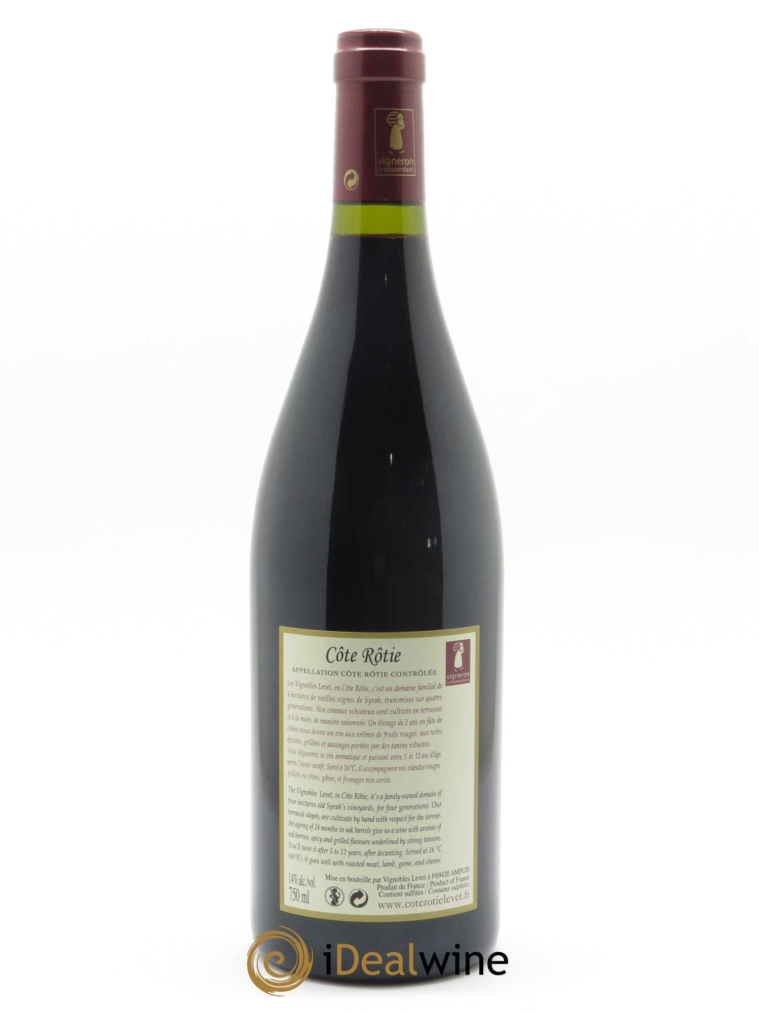 Côte-Rôtie Améthyste Vignobles Levet 2018 - Lot de 1 bouteille - 1