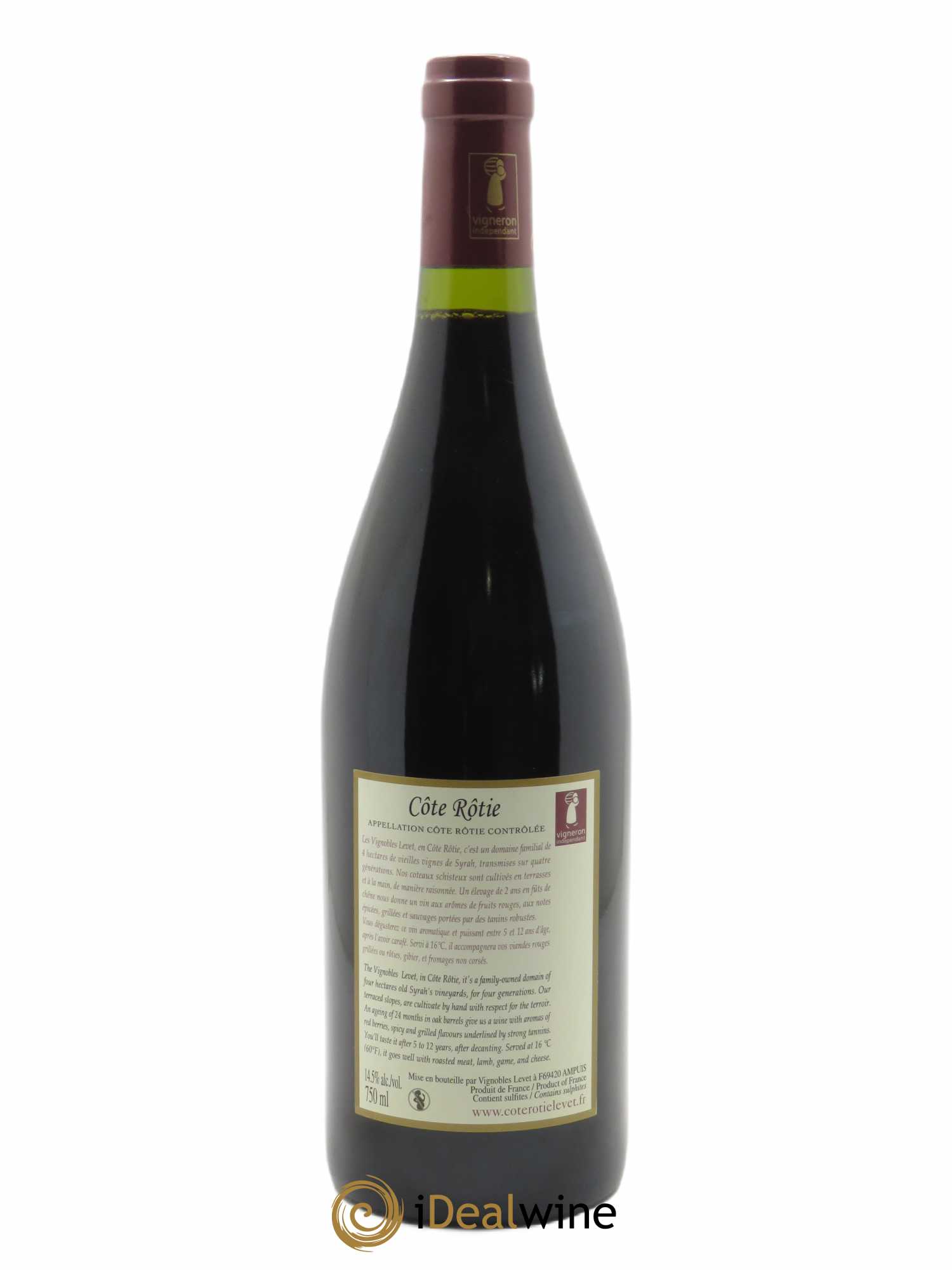 Côte-Rôtie Maestria Vignobles Levet 2019 - Lot de 1 bouteille - 1