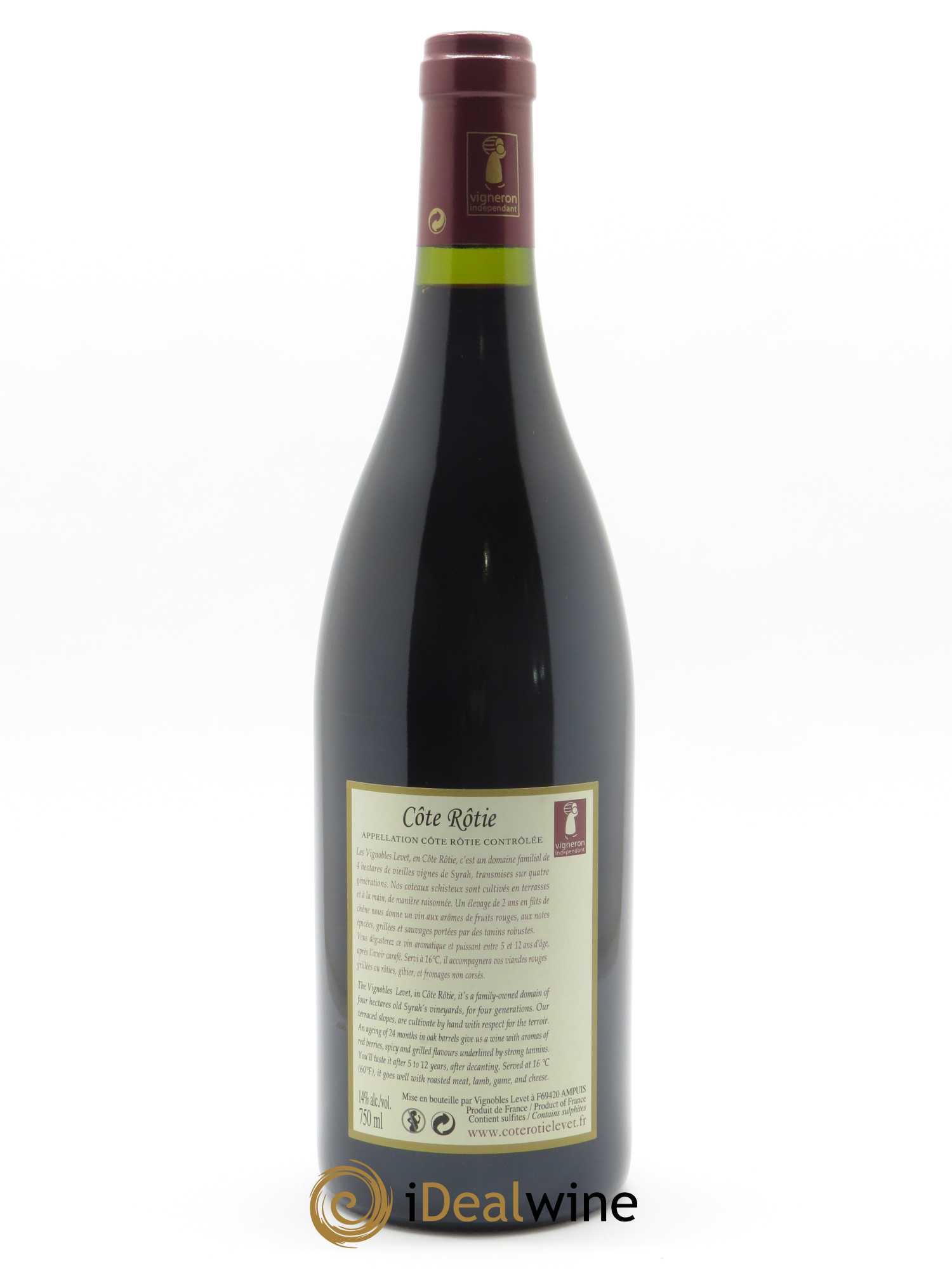 Côte-Rôtie Maestria Vignobles Levet 2018 - Lot de 1 bouteille - 1