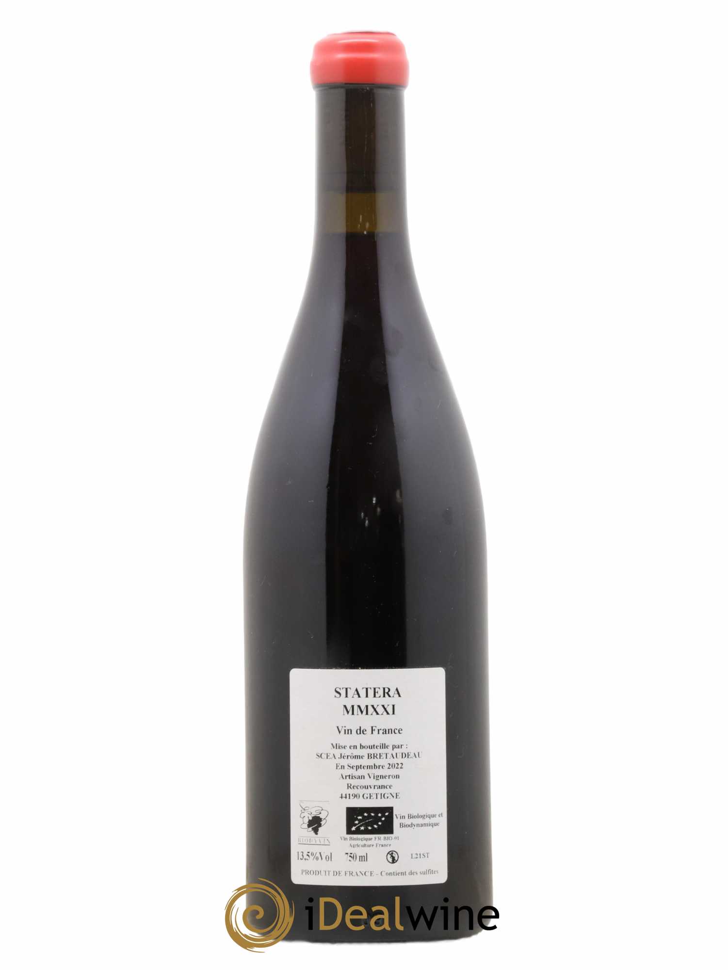 Vin de France Statera Jérôme Bretaudeau - Domaine de Bellevue  (sans prix de réserve) 2021 - Lot de 1 bouteille - 1