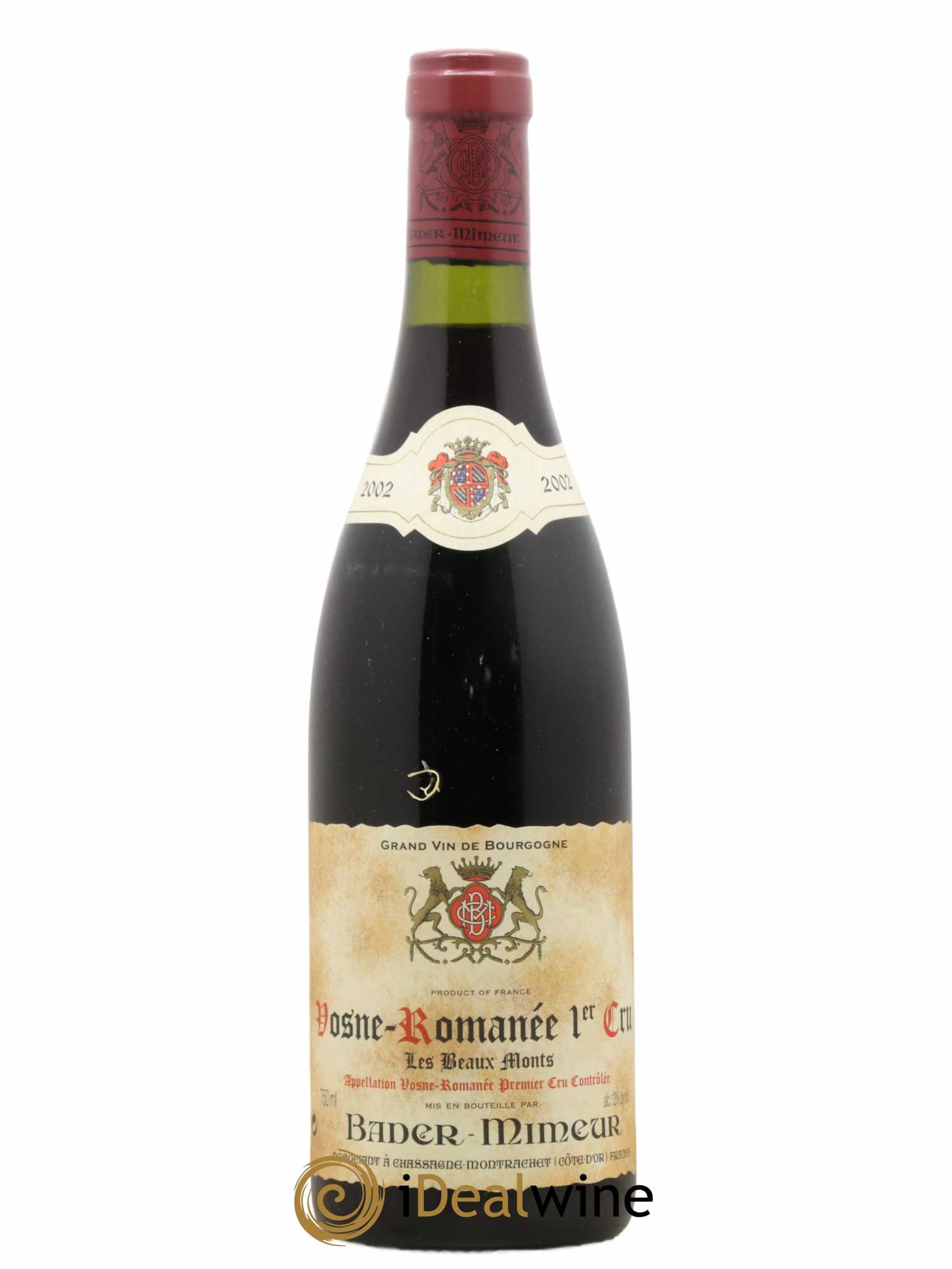 Vosne-Romanée 1er Cru Les Beaux Monts Bader Mimeur 2002 - Lot of 1 bottle - 0