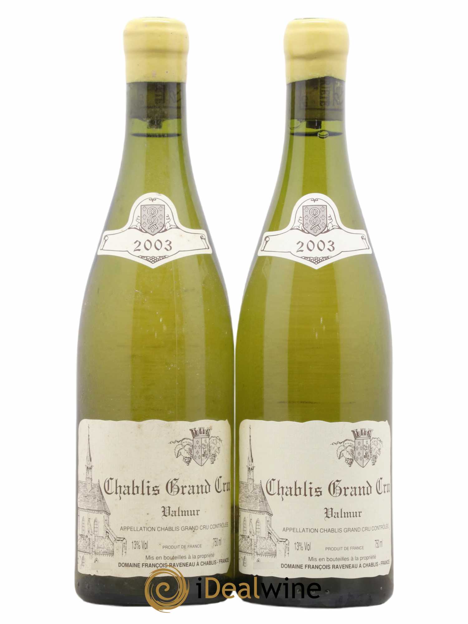 Chablis Grand Cru Valmur Raveneau (Domaine) 2003 - Lot de 2 bouteilles - 0