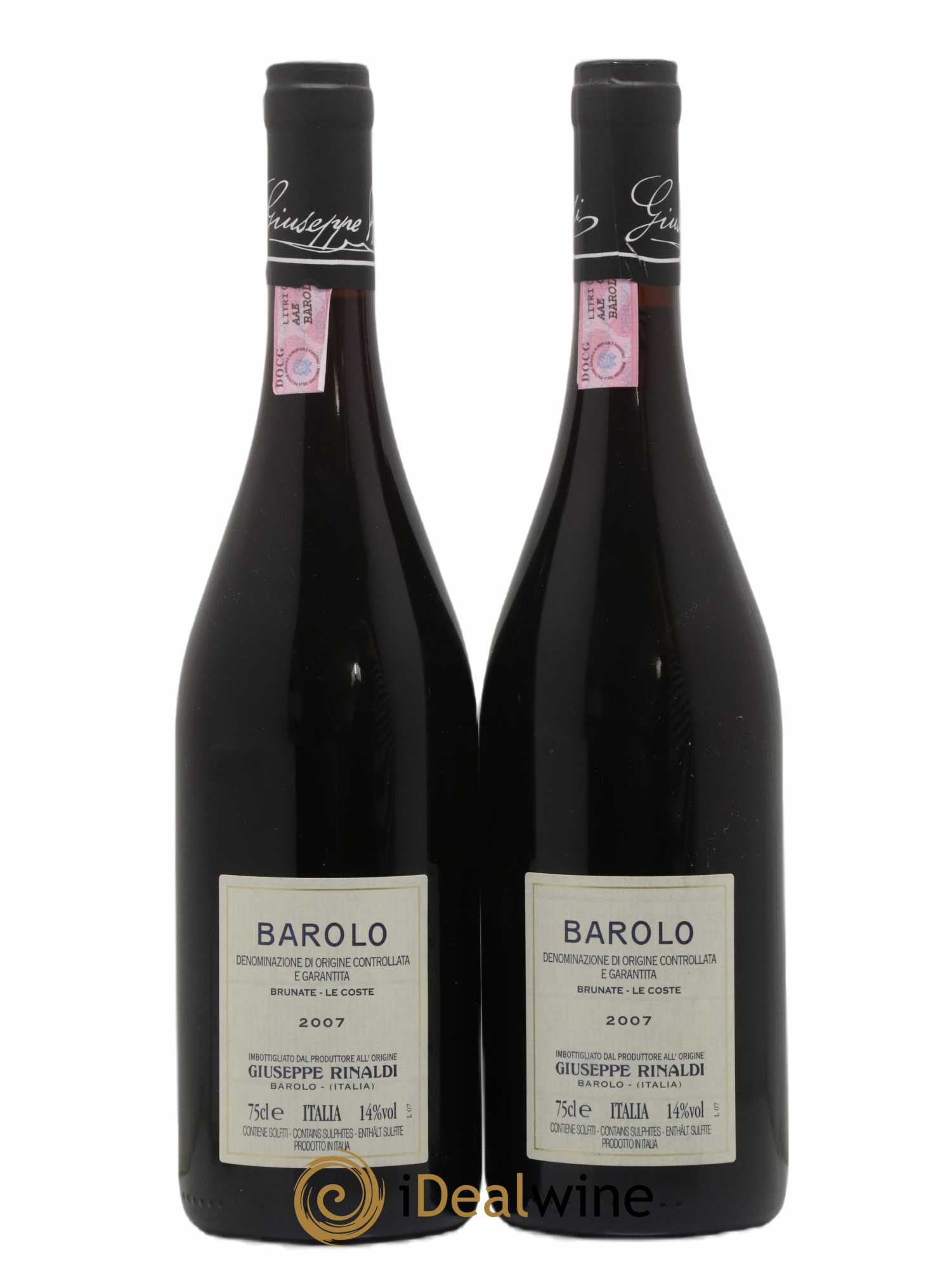 Barolo DOCG Brunate Le Coste Giuseppe Rinaldi 2007 - Lot of 2 bottles - 1