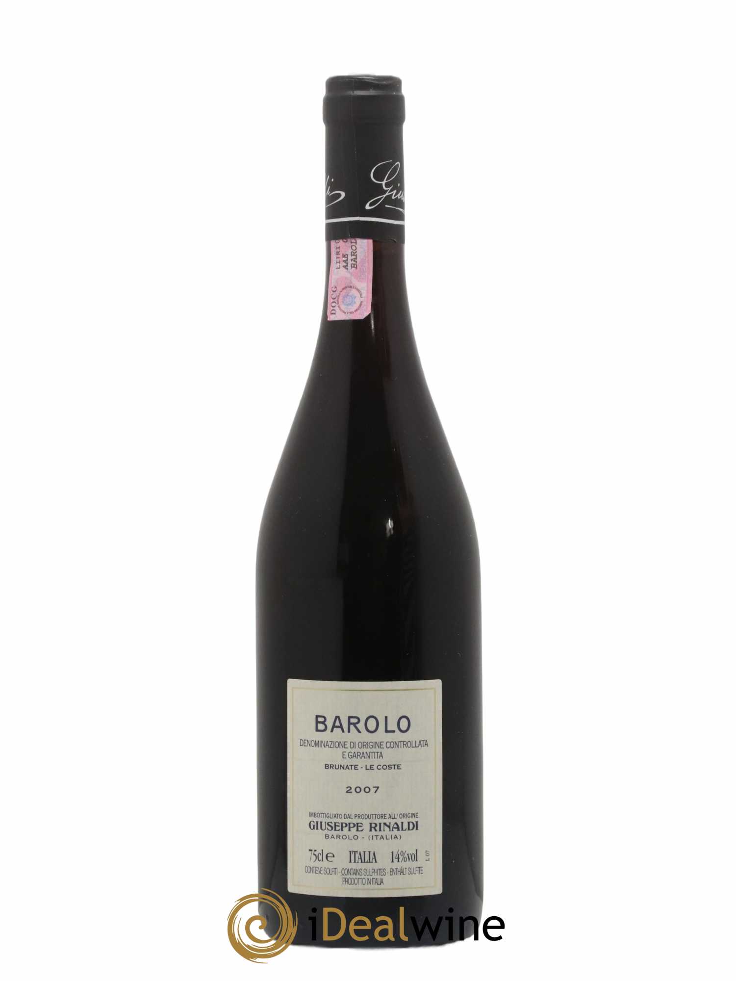 Barolo DOCG Brunate Le Coste Giuseppe Rinaldi 2007 - Lot de 1 bouteille - 1