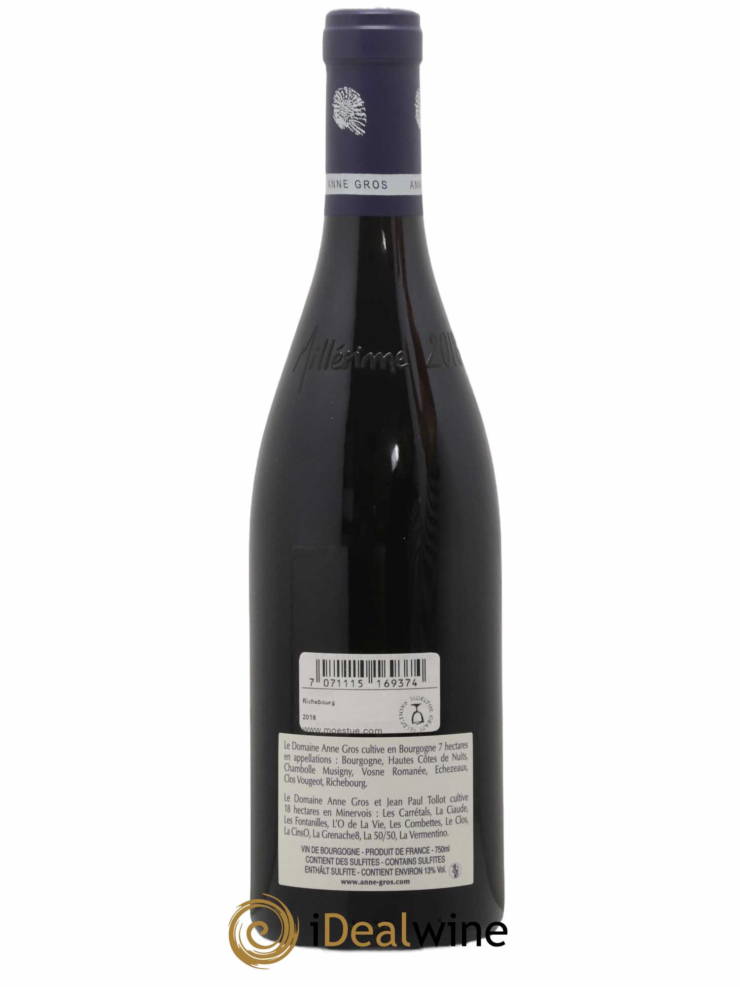 Richebourg Grand Cru Anne Gros 2018 - Lot of 1 bottle - 1