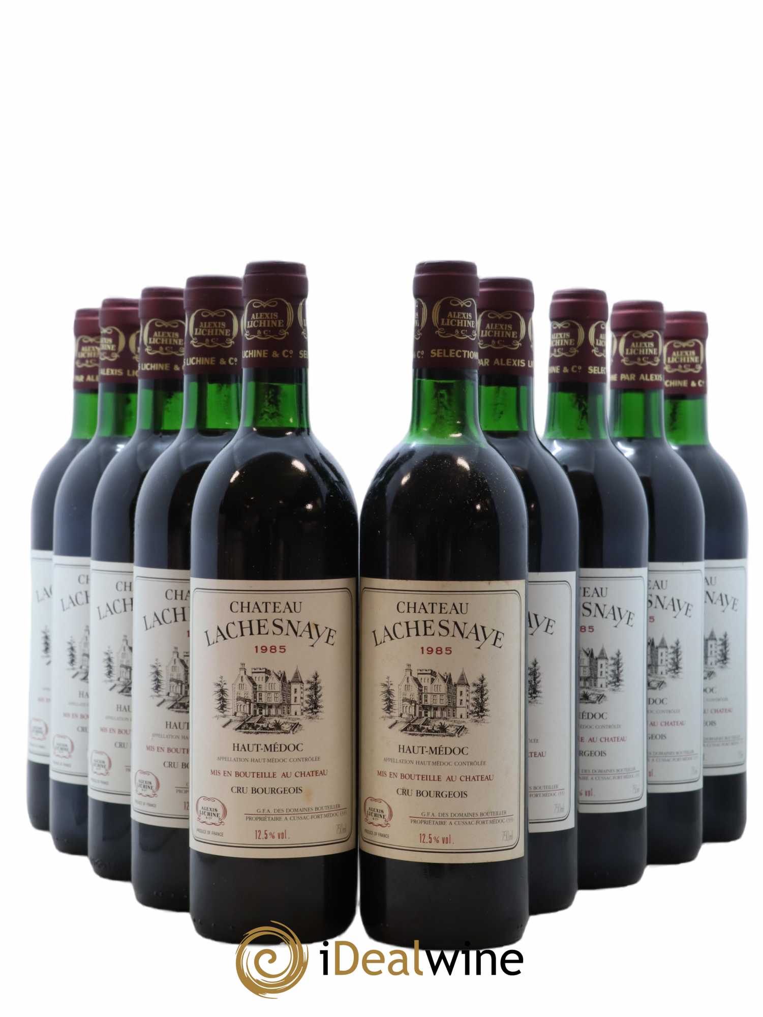 Château Lachesnaye Cru Bourgeois (sans prix de réserve) 1985 - Lot de 10 bouteilles - 0