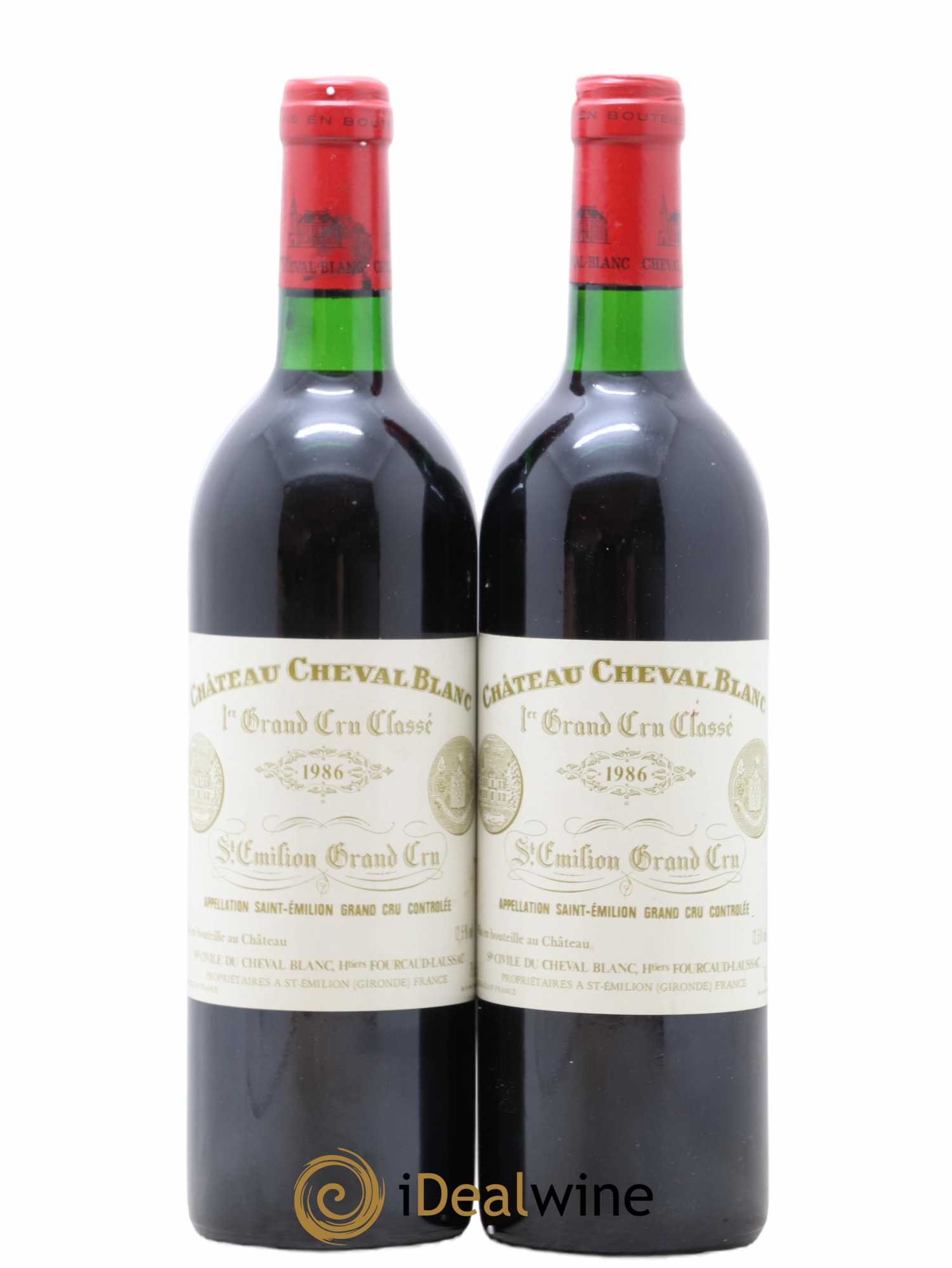 Château Cheval Blanc 1er Grand Cru Classé A 1986 - Lot de 2 bouteilles - 0