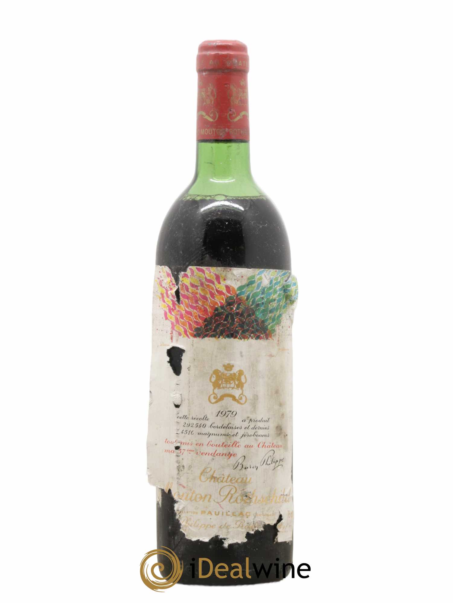 Château Mouton Rothschild 1er Grand Cru Classé 1979 - Lot de 1 bouteille - 0