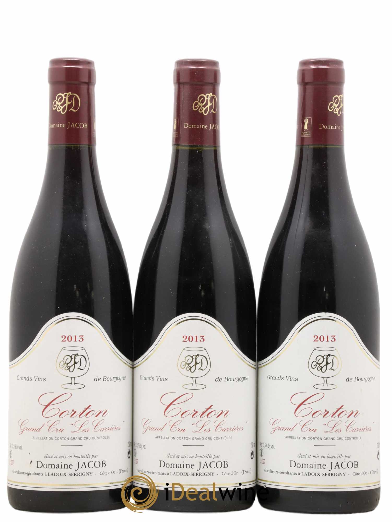 Corton Grand Cru Les Carrières Jacob (Domaine) 2013 - Lot de 3 bouteilles - 0
