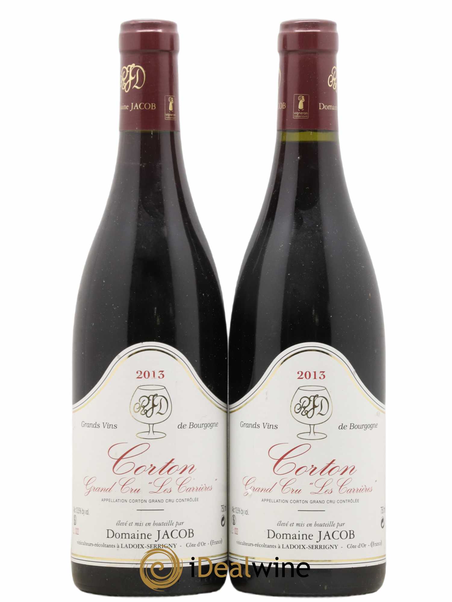 Corton Grand Cru Les Carrières Jacob (Domaine) 2013 - Lot de 2 bouteilles - 0