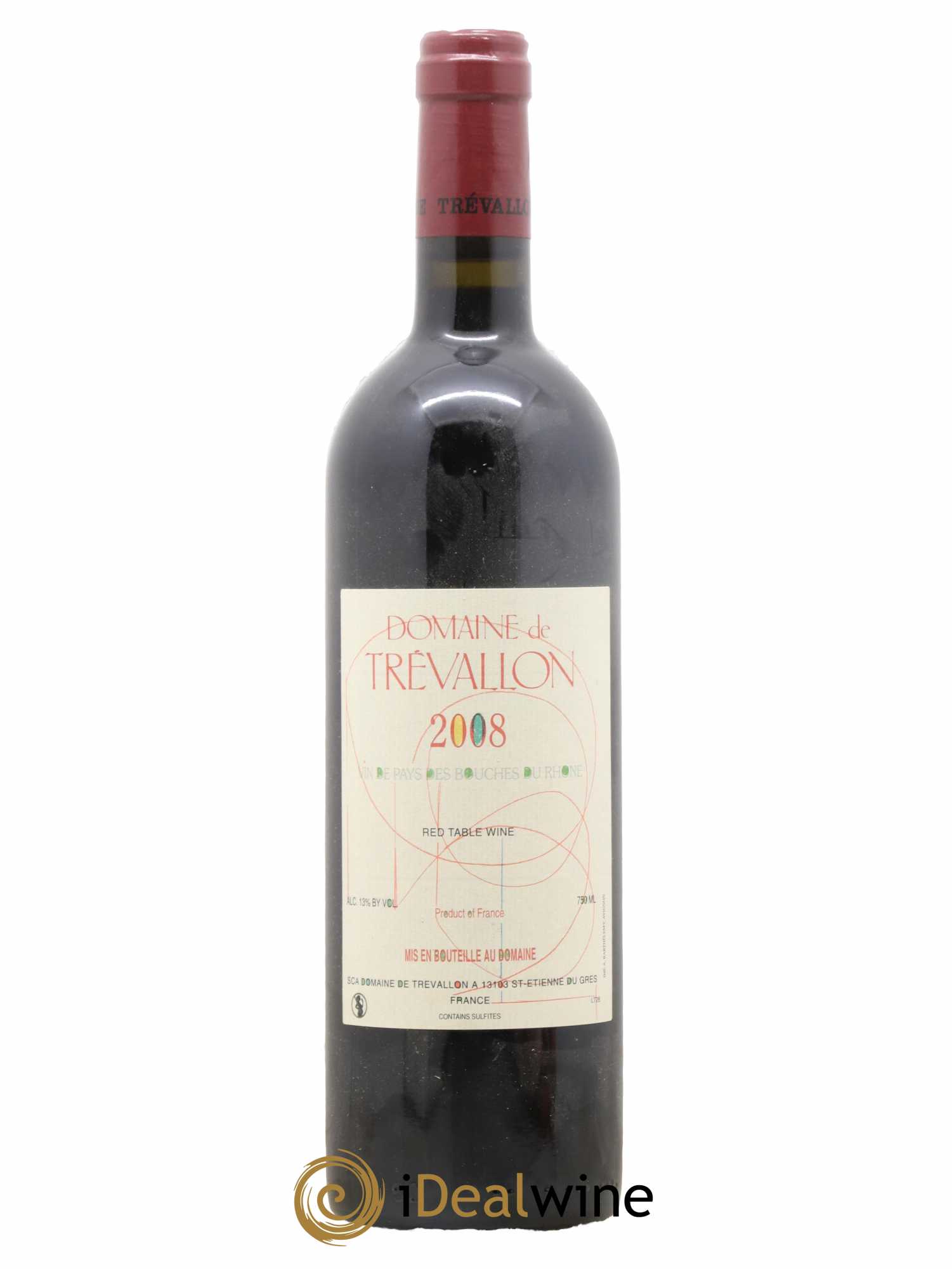 VDP Bouches du Rhône Trévallon (Domaine de) Eloi Dürrbach 2008 - Lot de 1 bouteille - 0