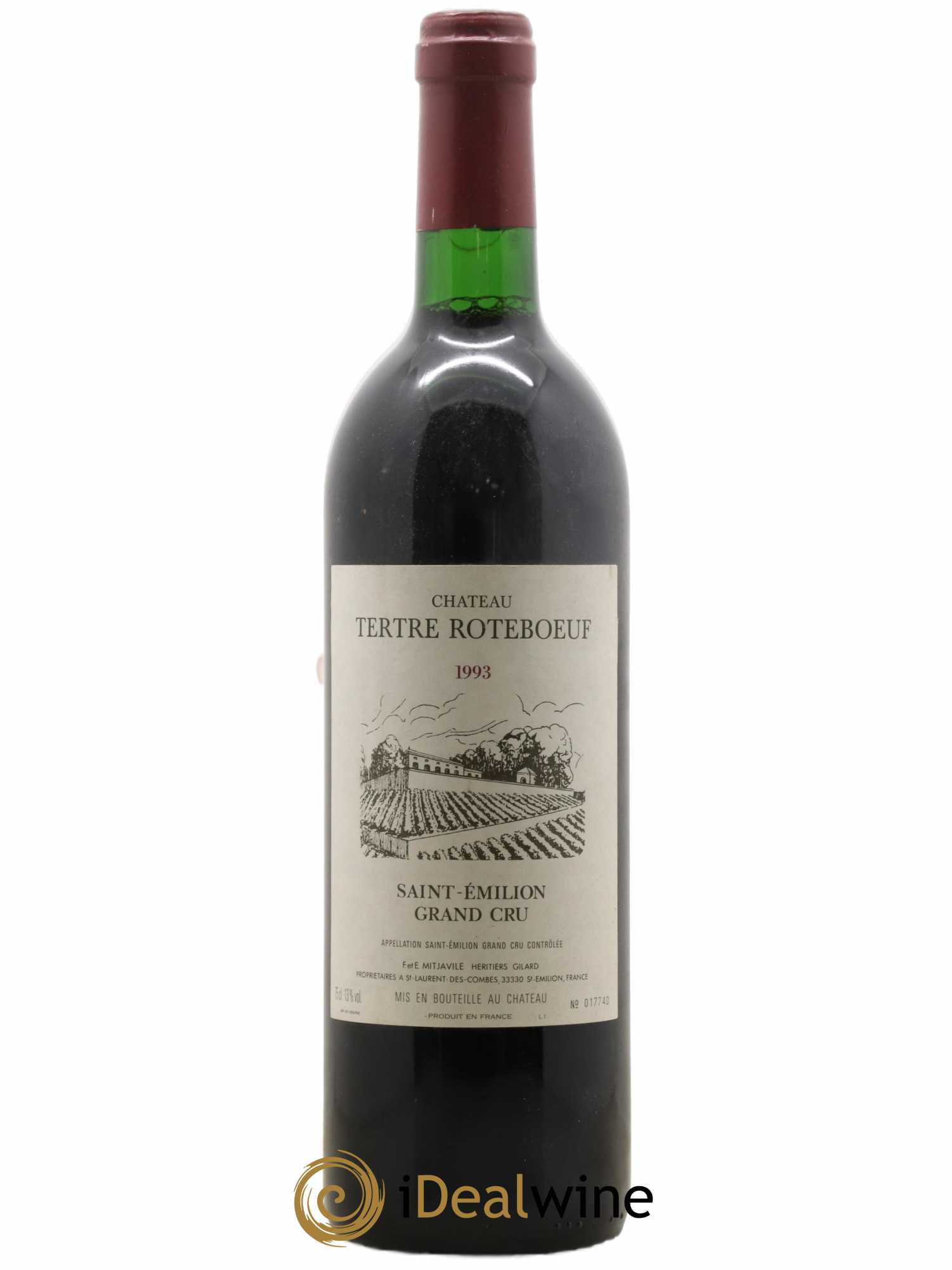 Château Tertre Roteboeuf 1993 - Posten von 1 Flasche - 0