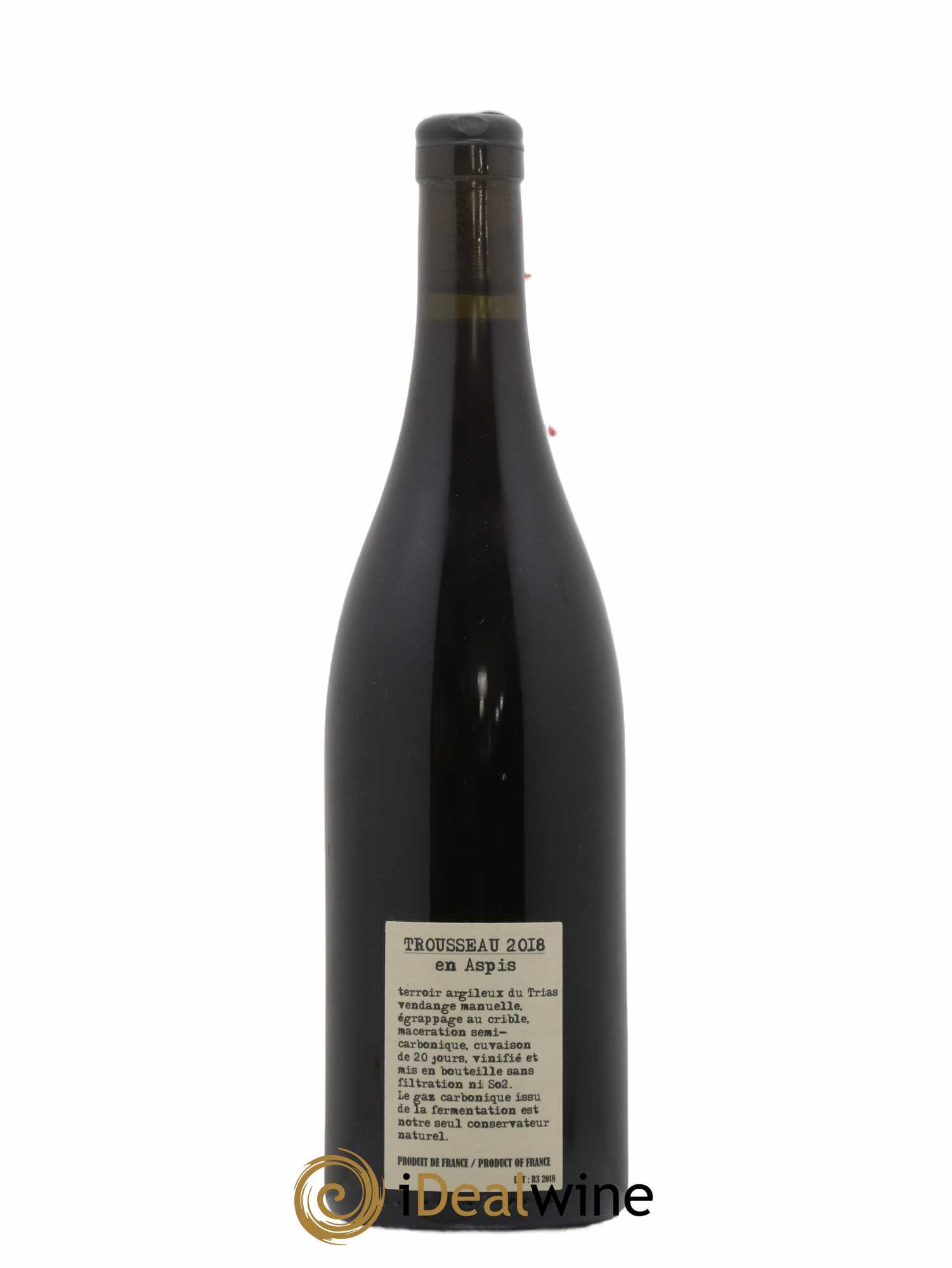 Arbois En Aspis Trousseau Pupillin Adeline Houillon Et Renaud Bruyere 2018 - Posten von 1 Flasche - 1