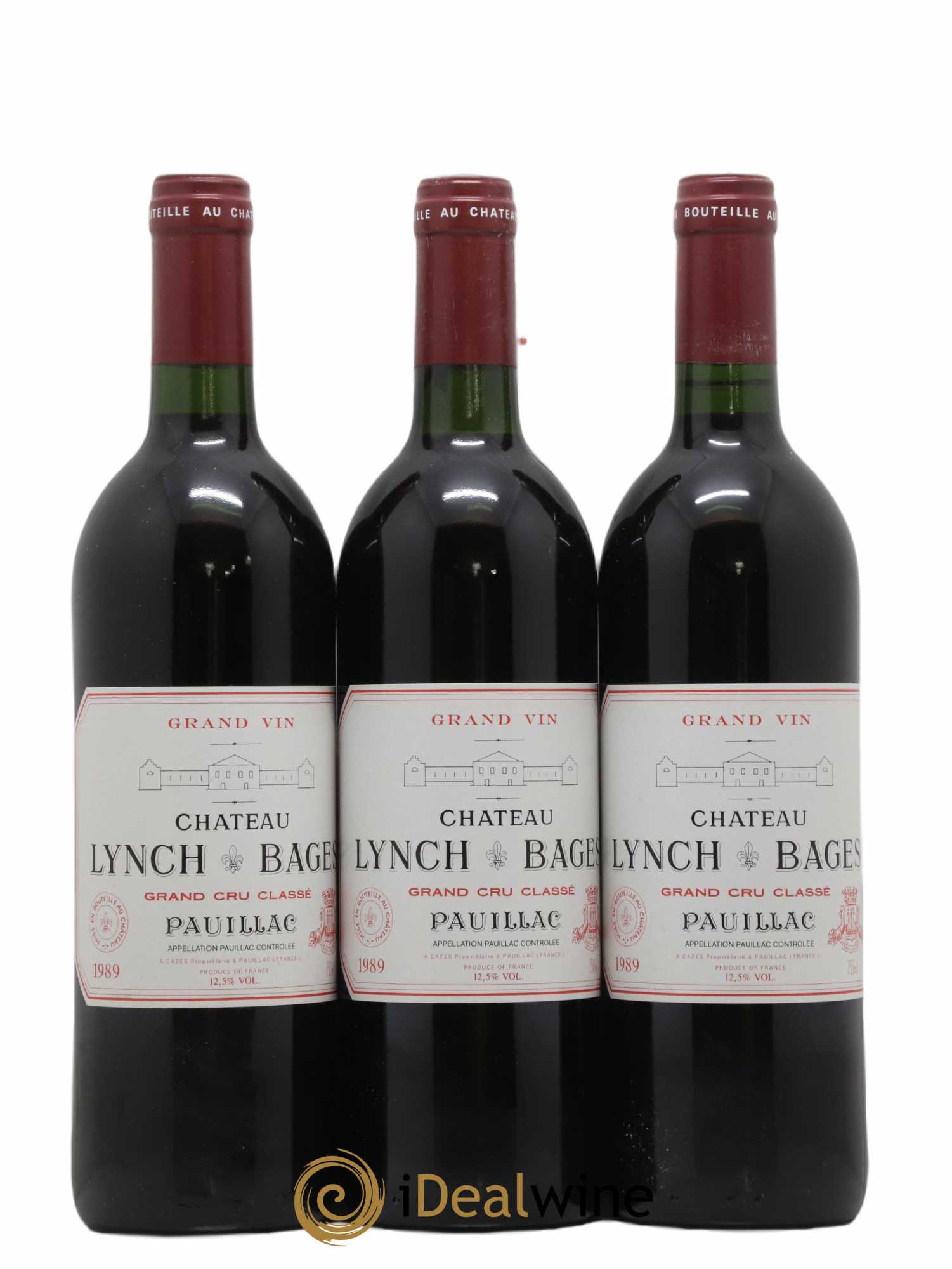 Château Lynch Bages 5ème Grand Cru Classé 1989 - Lot of 12 bottles - 3