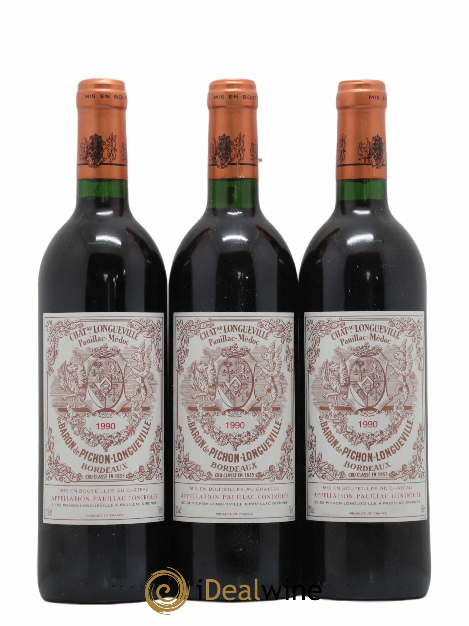 Pichon Longueville Baron 2ème Grand Cru Classé 1990 - Lot of 12 bottles - 1