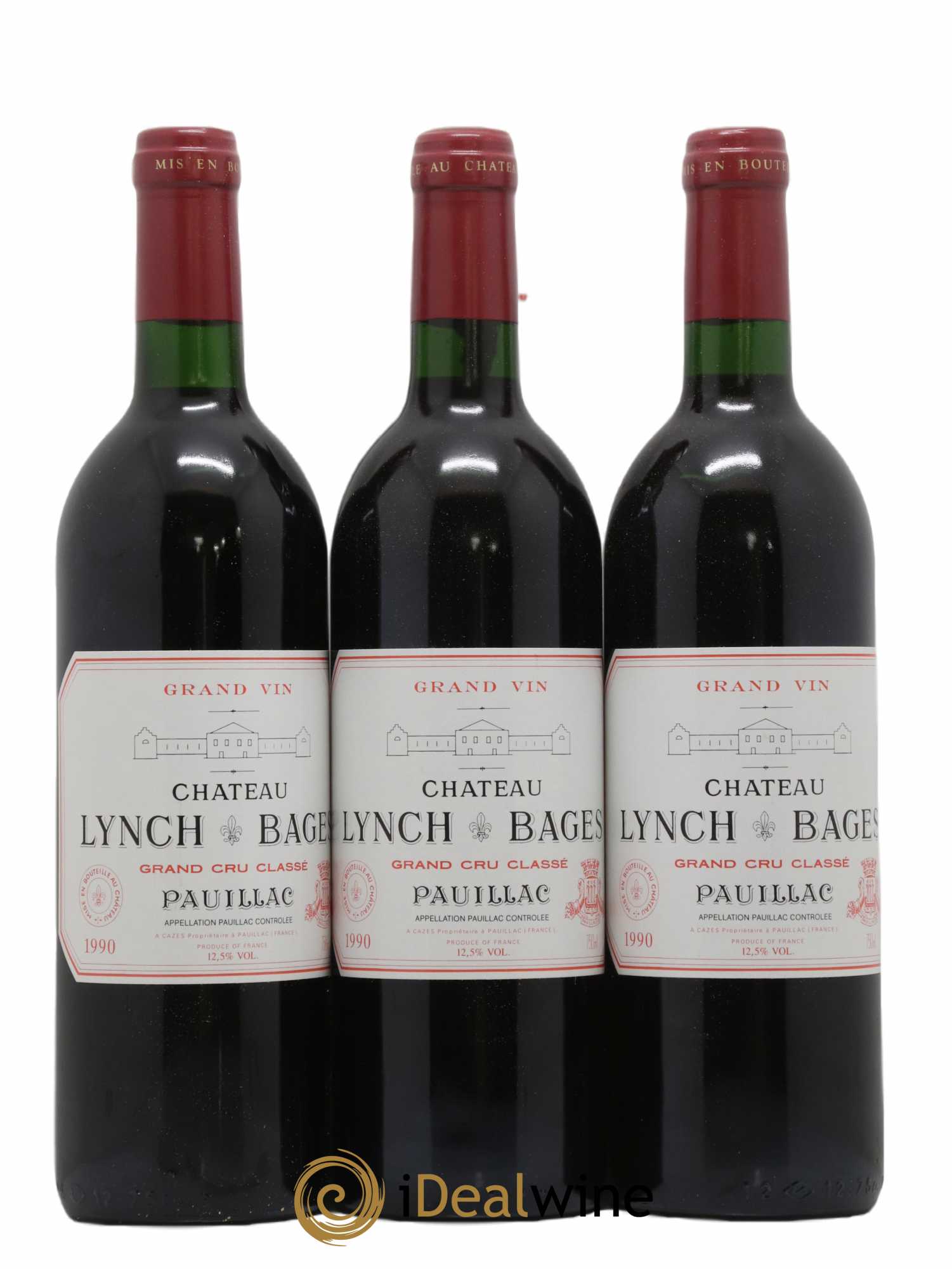 Château Lynch Bages 5ème Grand Cru Classé 1990 - Lot of 12 bottles - 3