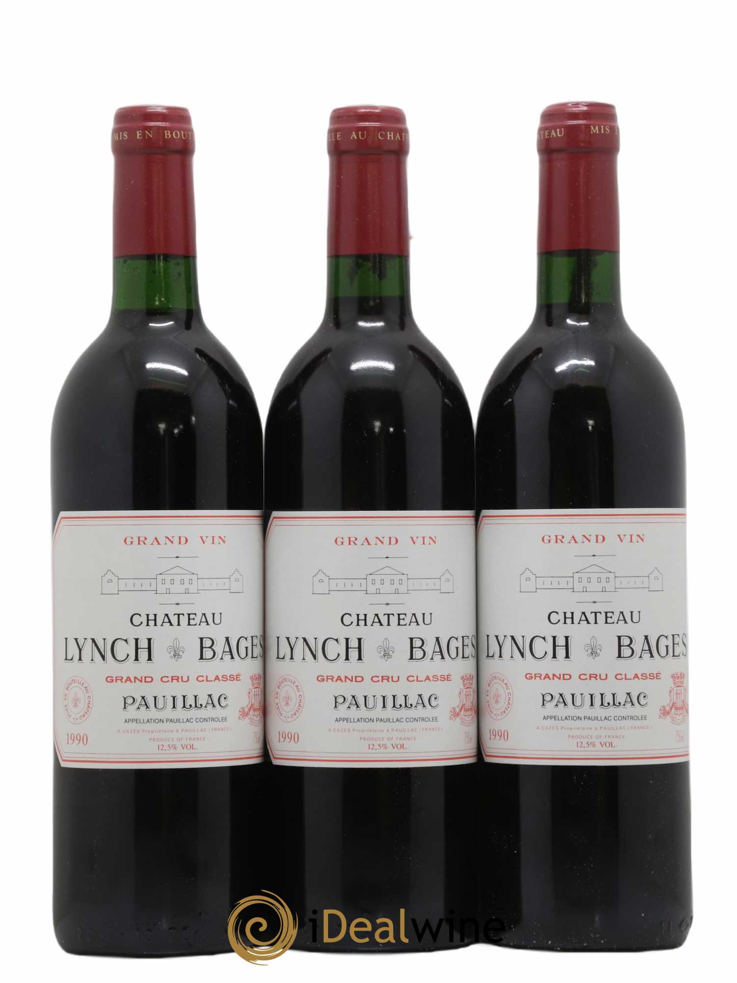 Château Lynch Bages 5ème Grand Cru Classé 1990 - Lot of 12 bottles - 4