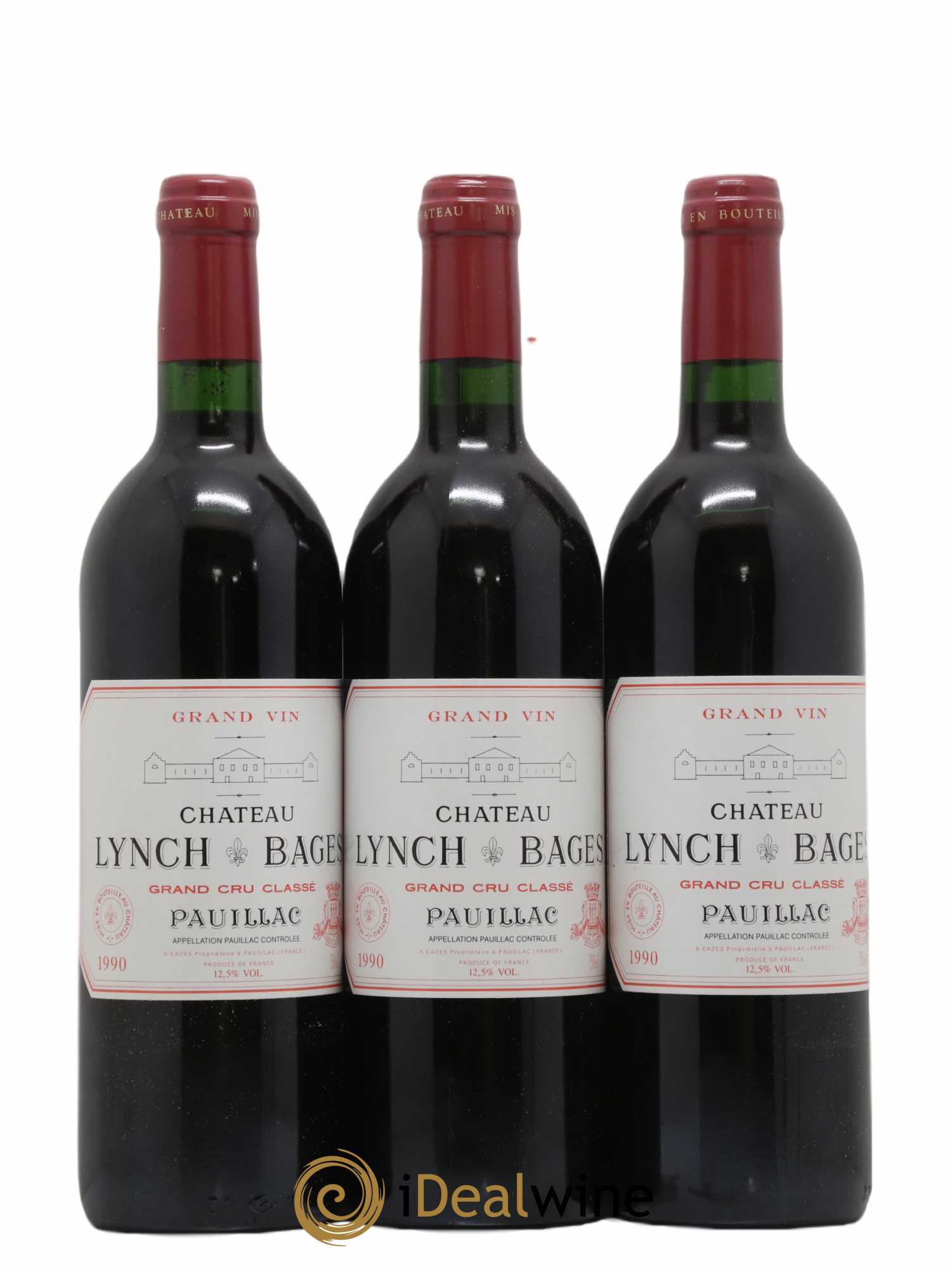 Château Lynch Bages 5ème Grand Cru Classé 1990 - Lot of 12 bottles - 2